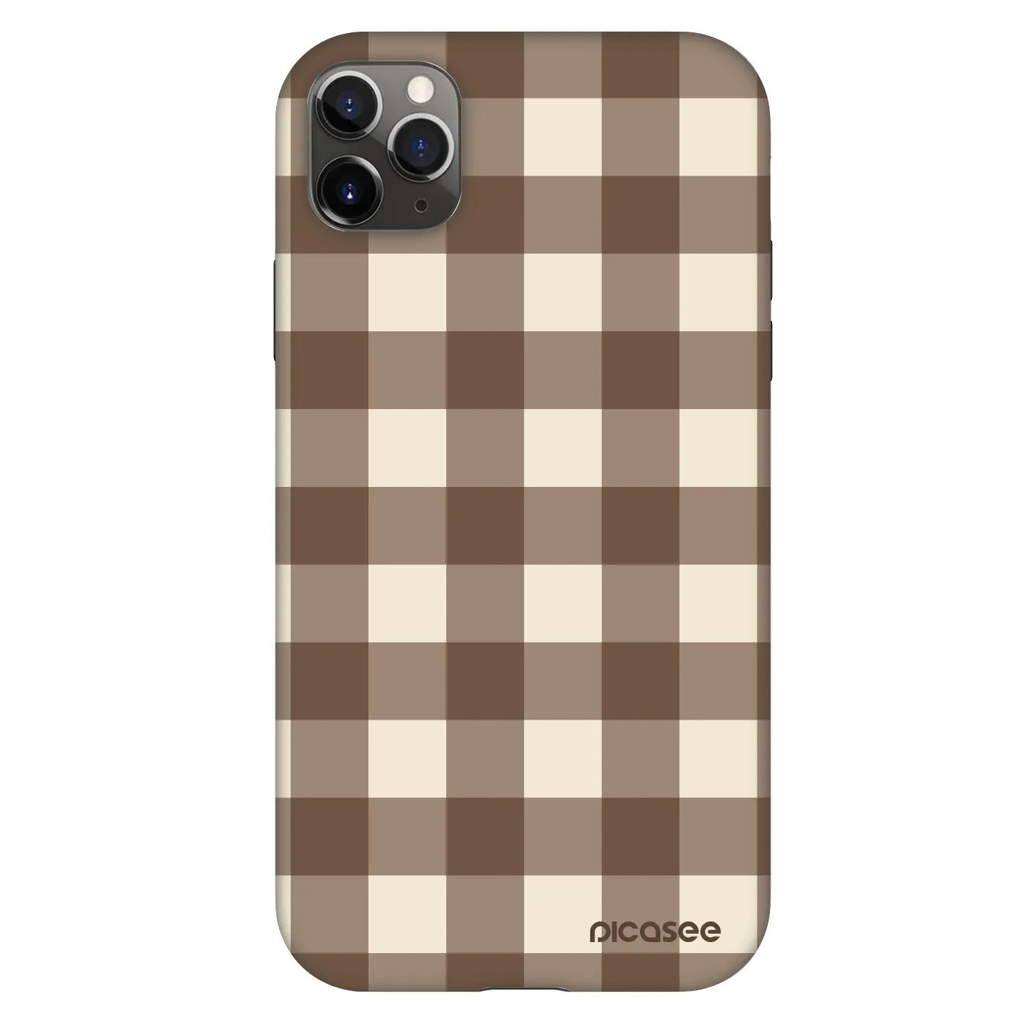 Picasee Fashion Case για Apple iPhone 11 Pro Max - Brown grid