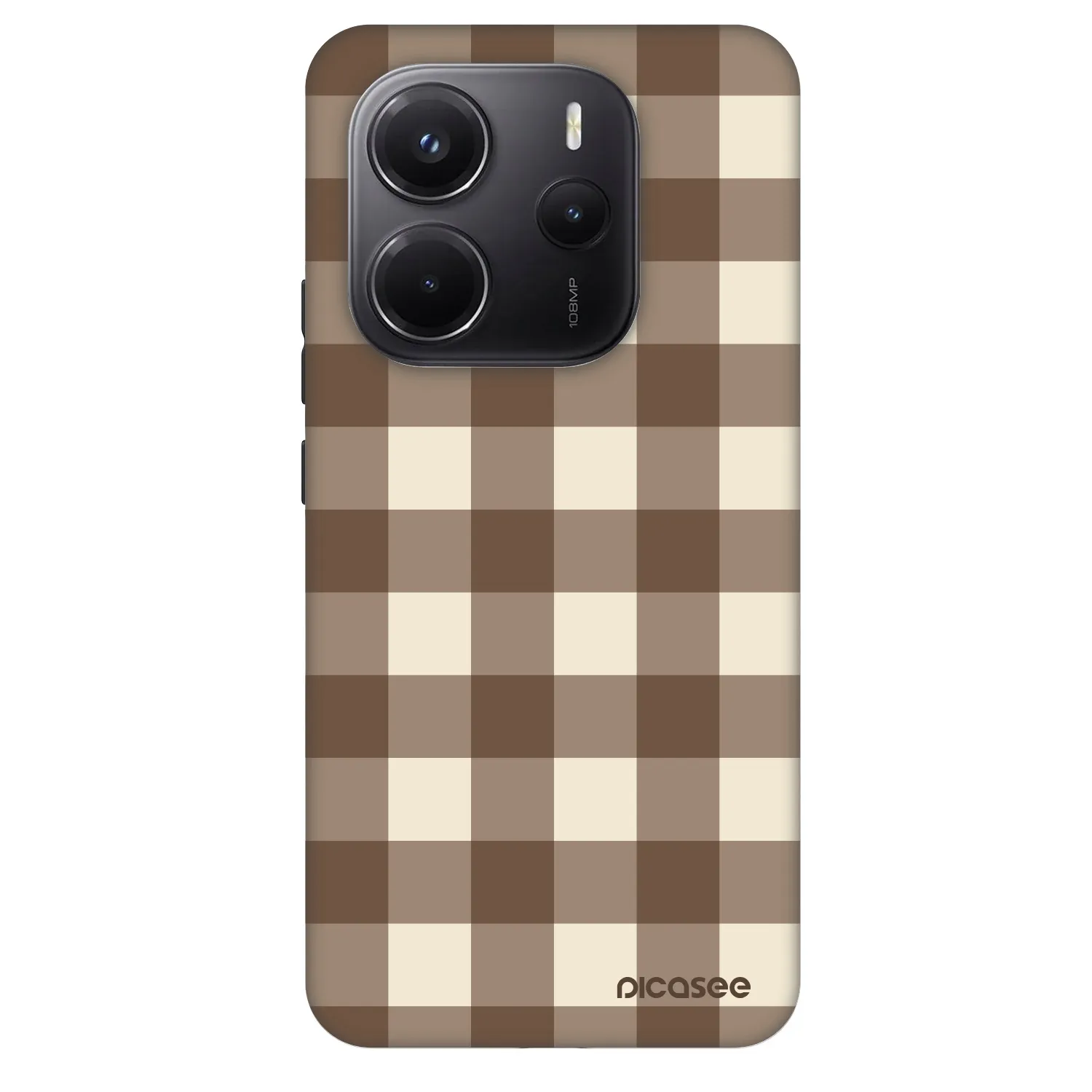 Picasee Fashion Case για Xiaomi Redmi Note 14 5G - Brown grid