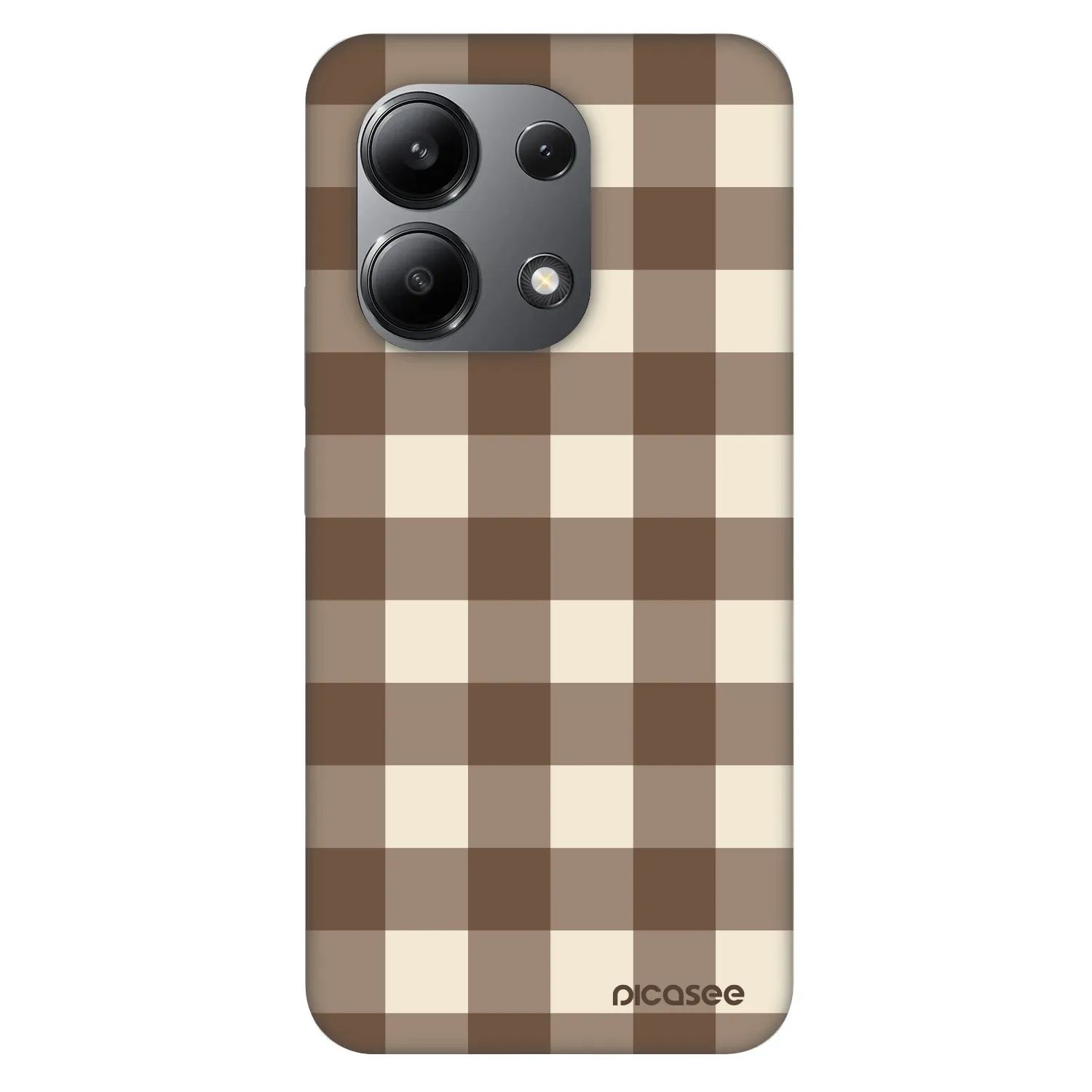 Picasee Fashion Case για Xiaomi Redmi Note 13 4G - Brown grid