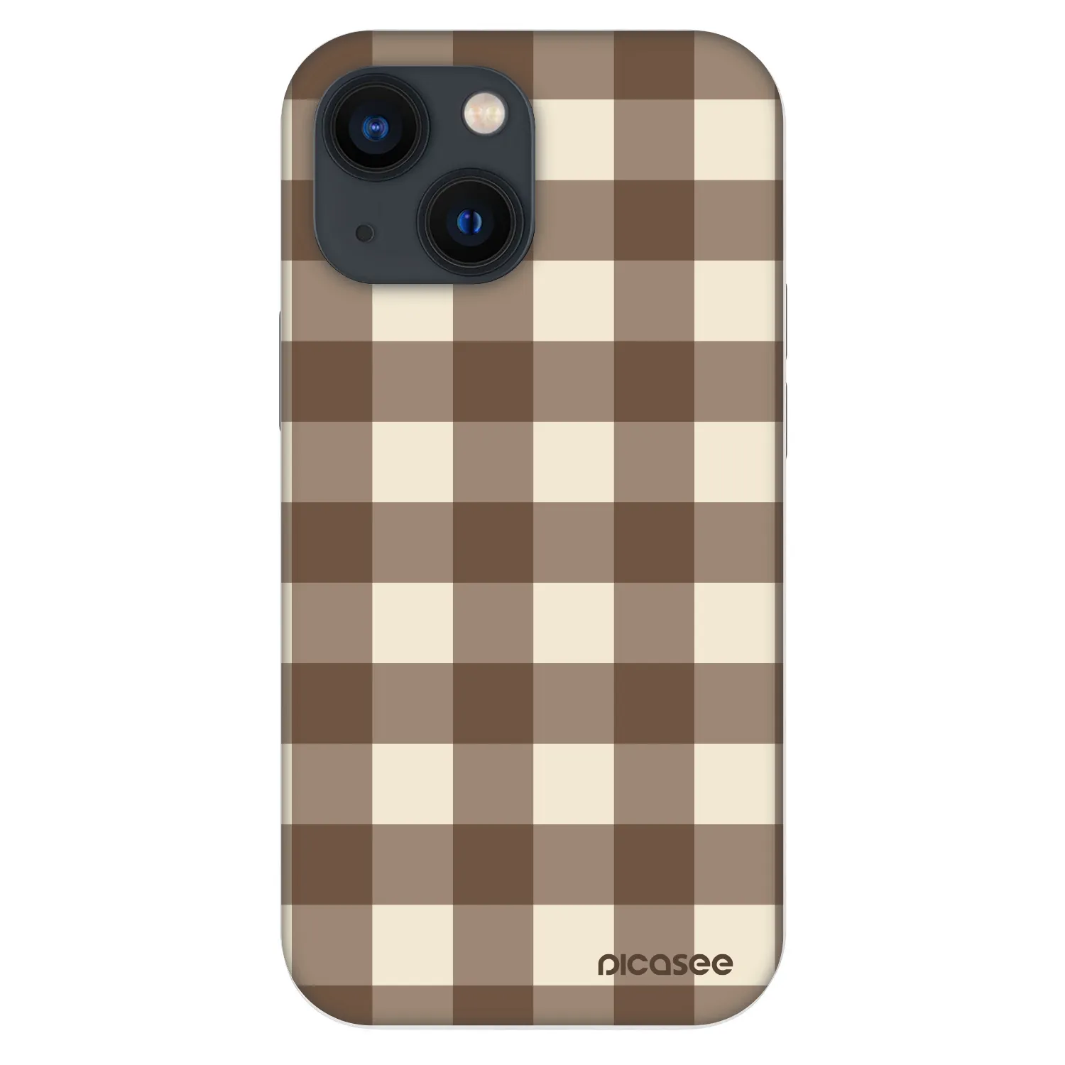 Picasee Fashion Case για Apple iPhone 13 mini - Brown grid