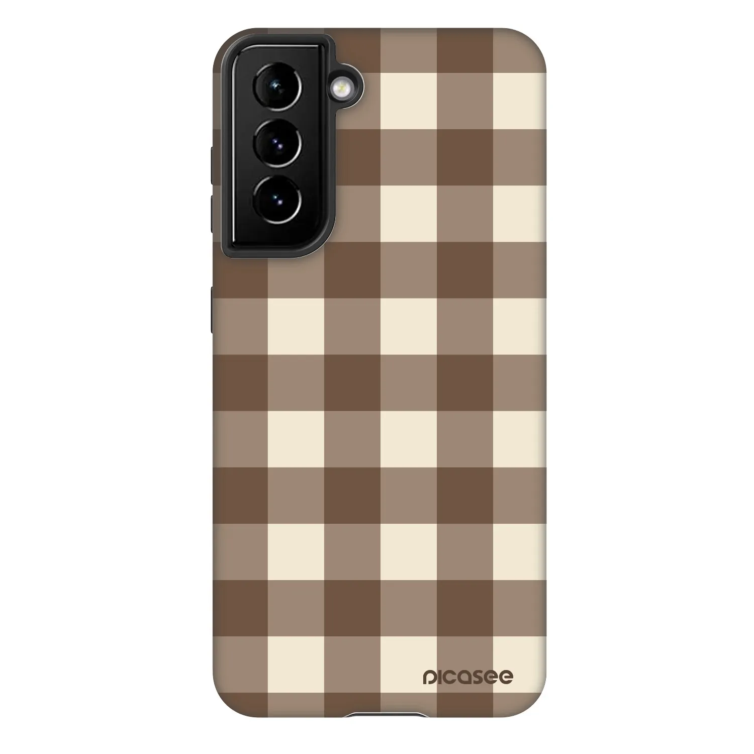 Picasee Fashion Case για Samsung Galaxy S21 5G G991B - Brown grid