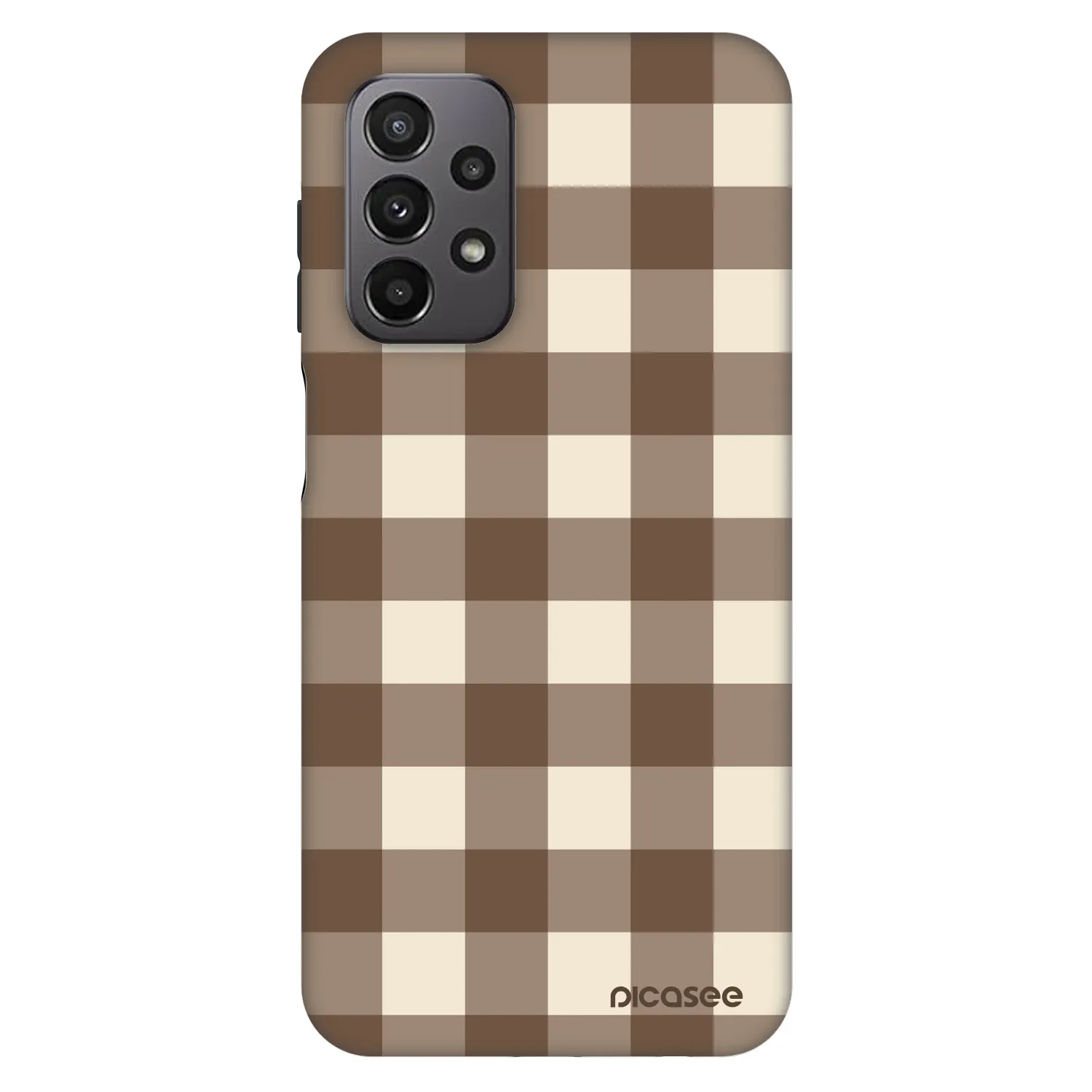Picasee Fashion Case για Samsung Galaxy A23 A235F 4G - Brown grid