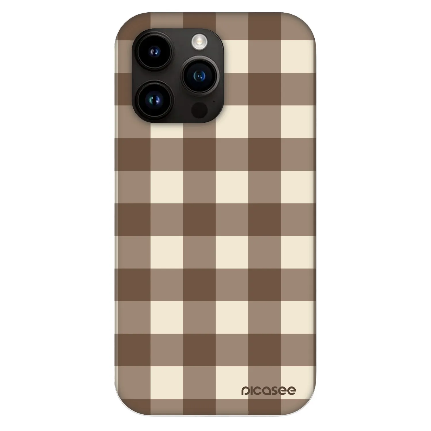 Picasee Fashion Case MagSafe για Apple iPhone 13 Pro - Brown grid
