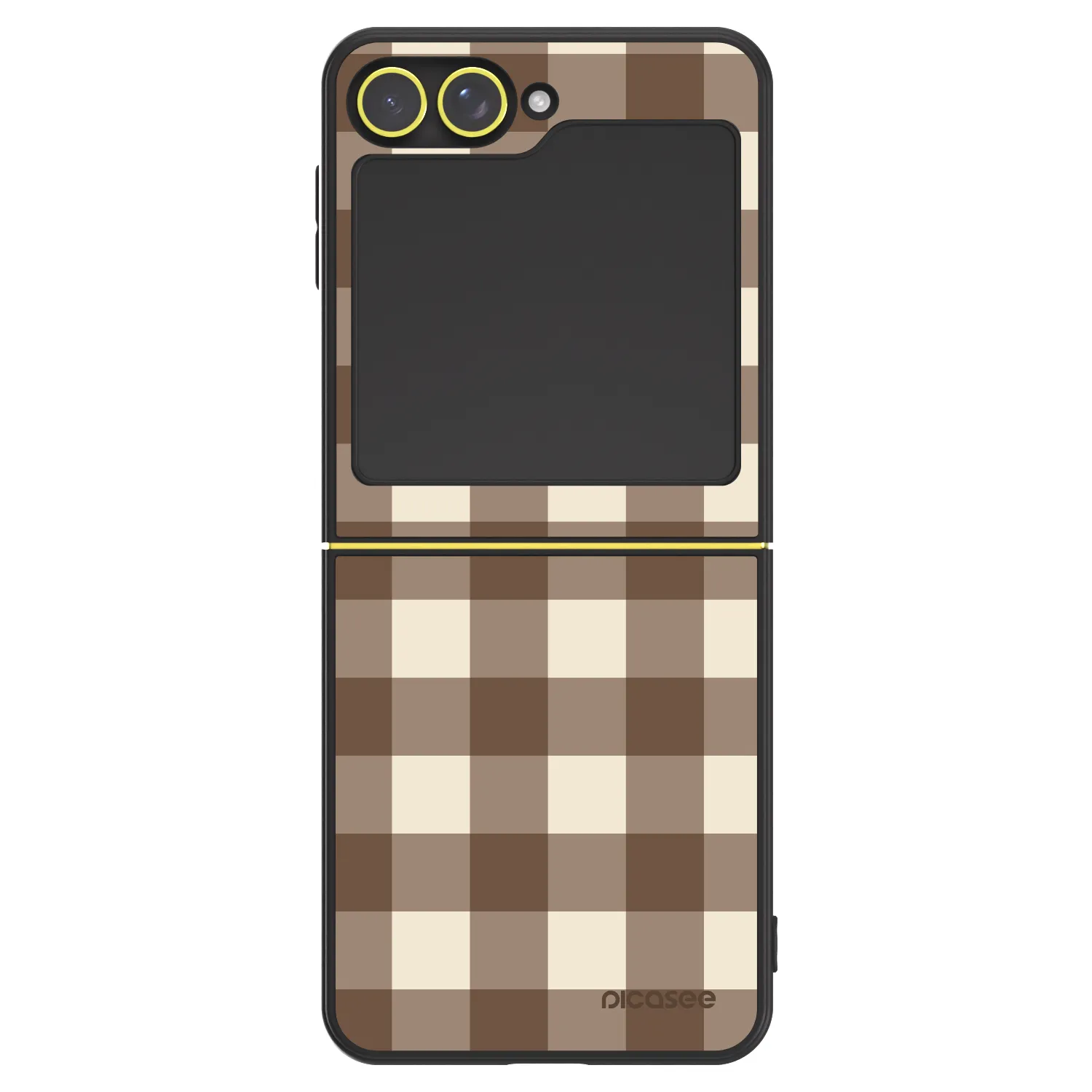 Picasee ULTIMATE CASE για Samsung Galaxy Z Flip7 FE 5G - Brown grid