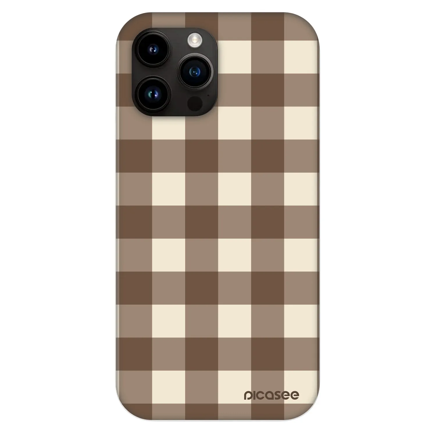 Picasee Fashion Case MagSafe για Apple iPhone 13 Pro Max - Brown grid