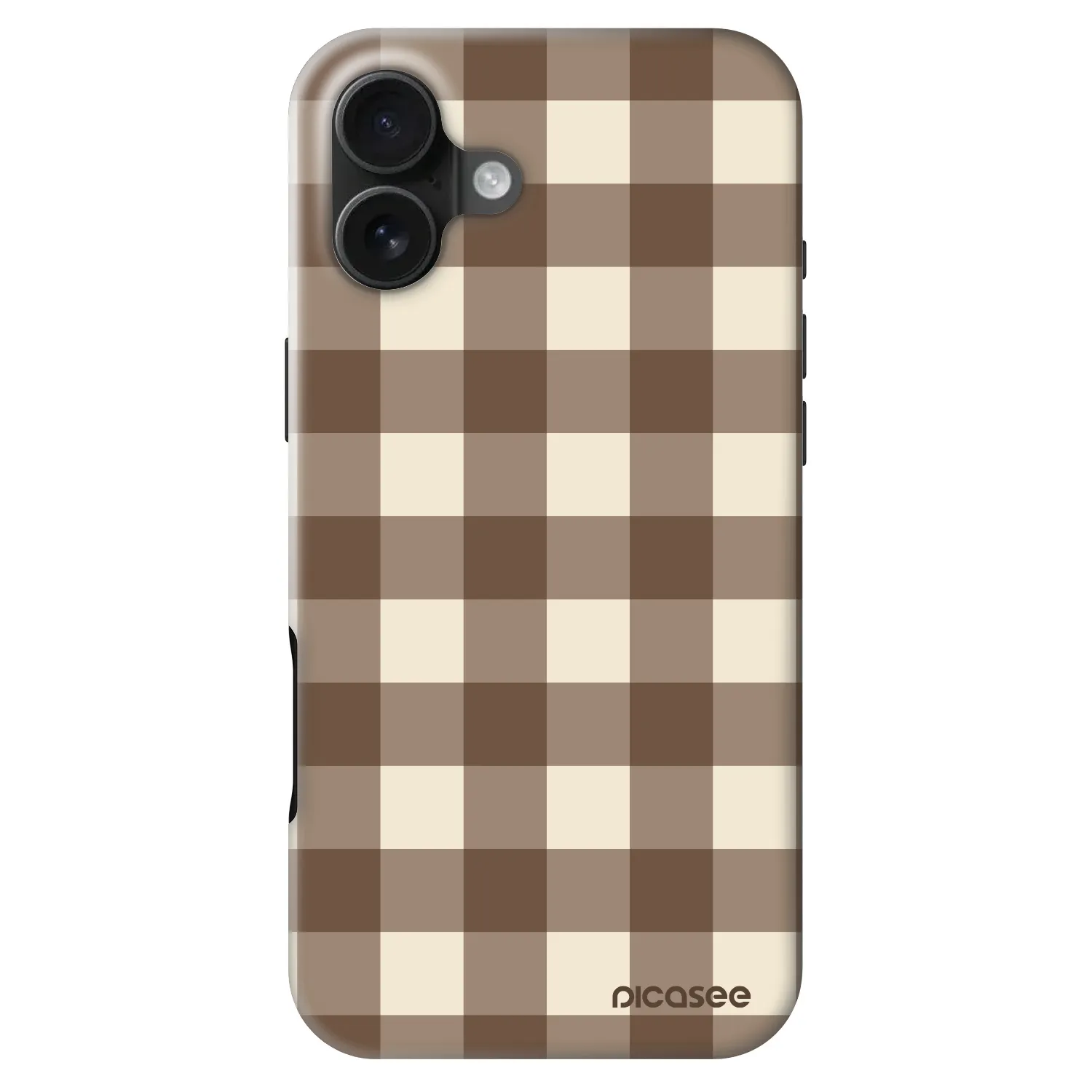 Picasee Fashion Case MagSafe για Apple iPhone 16 Plus - Brown grid