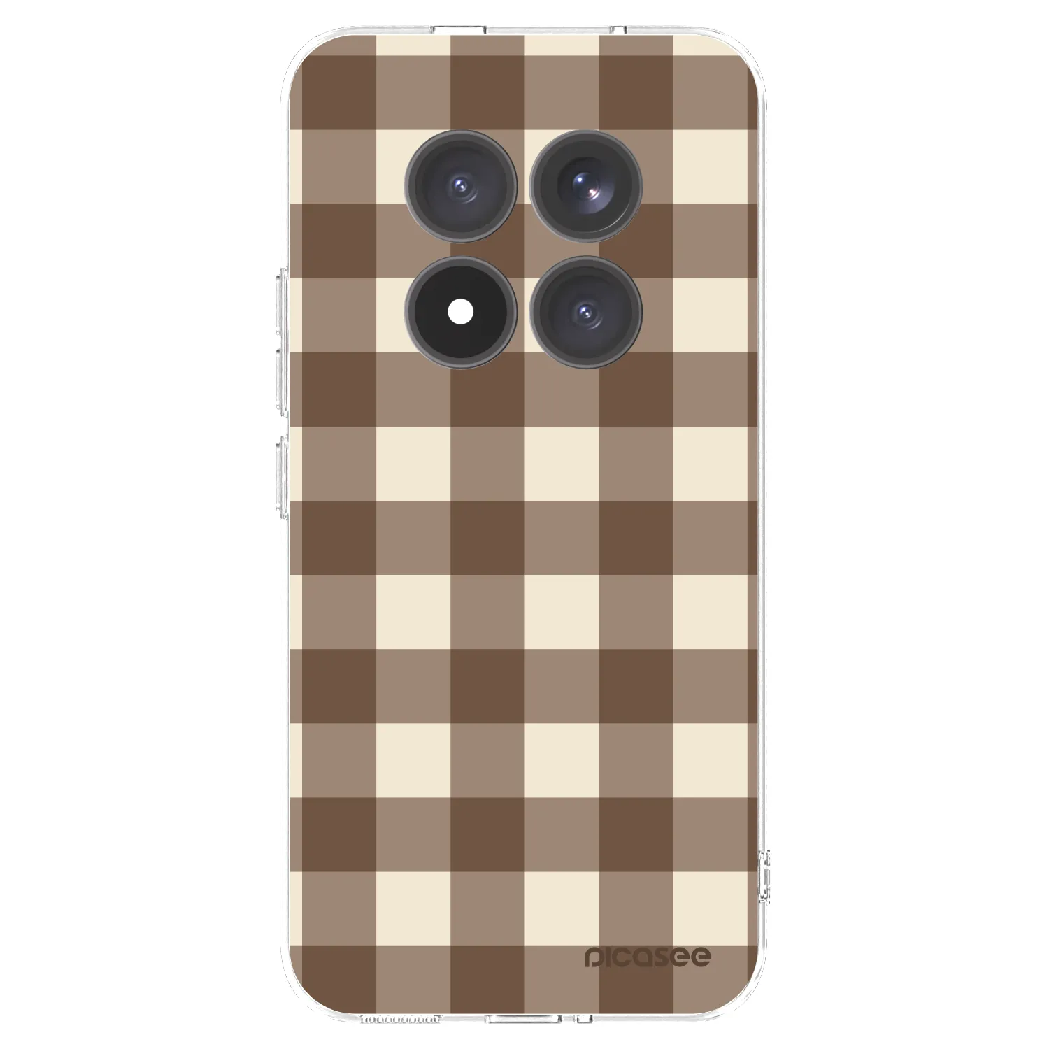 Picasee διαφανής θήκη σιλικόνης Xiaomi Redmi Note 15 Pro+ - Brown grid