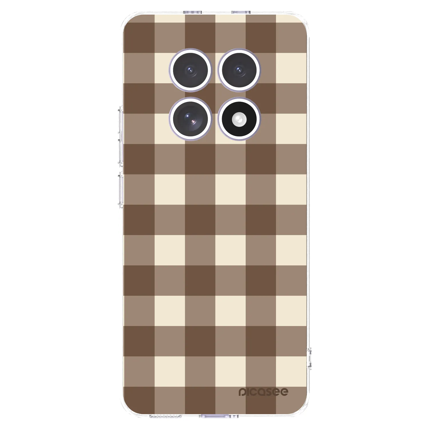 Picasee διαφανής θήκη σιλικόνης Xiaomi Redmi Note 15 4G - Brown grid