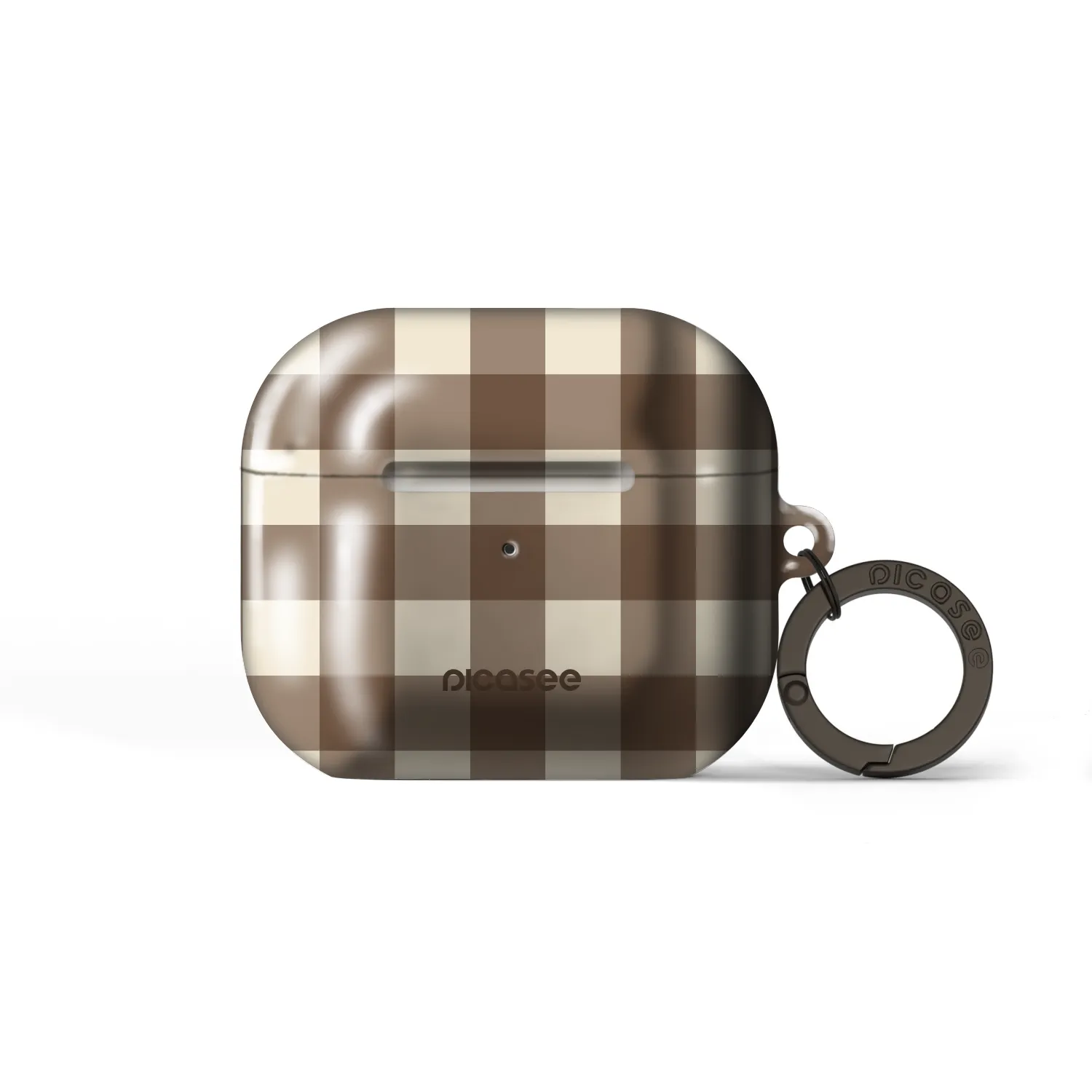 Picasee Obal pro Apple AirPods 3 - Brown grid