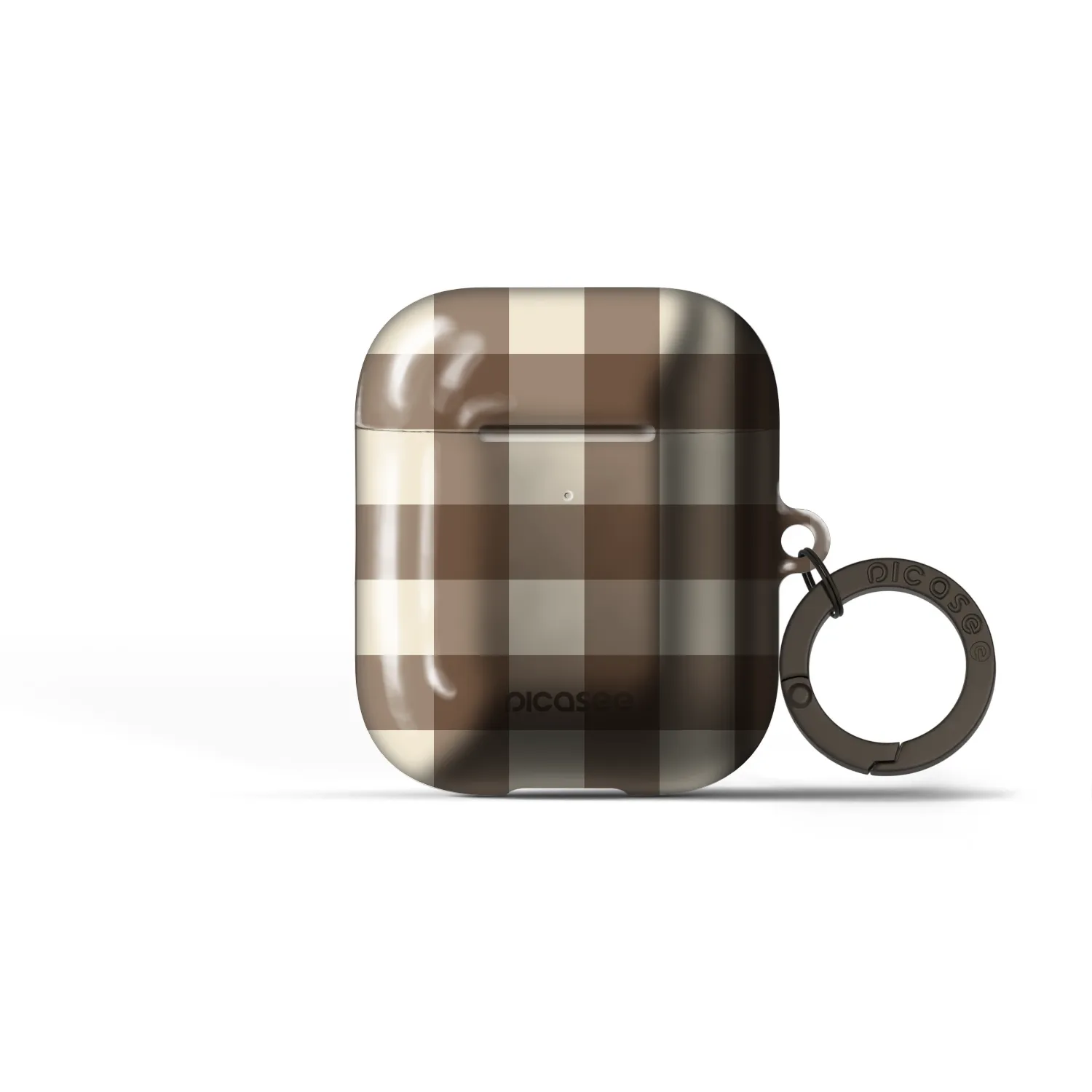 Picasee Obal pro Apple AirPods 2 - Brown grid