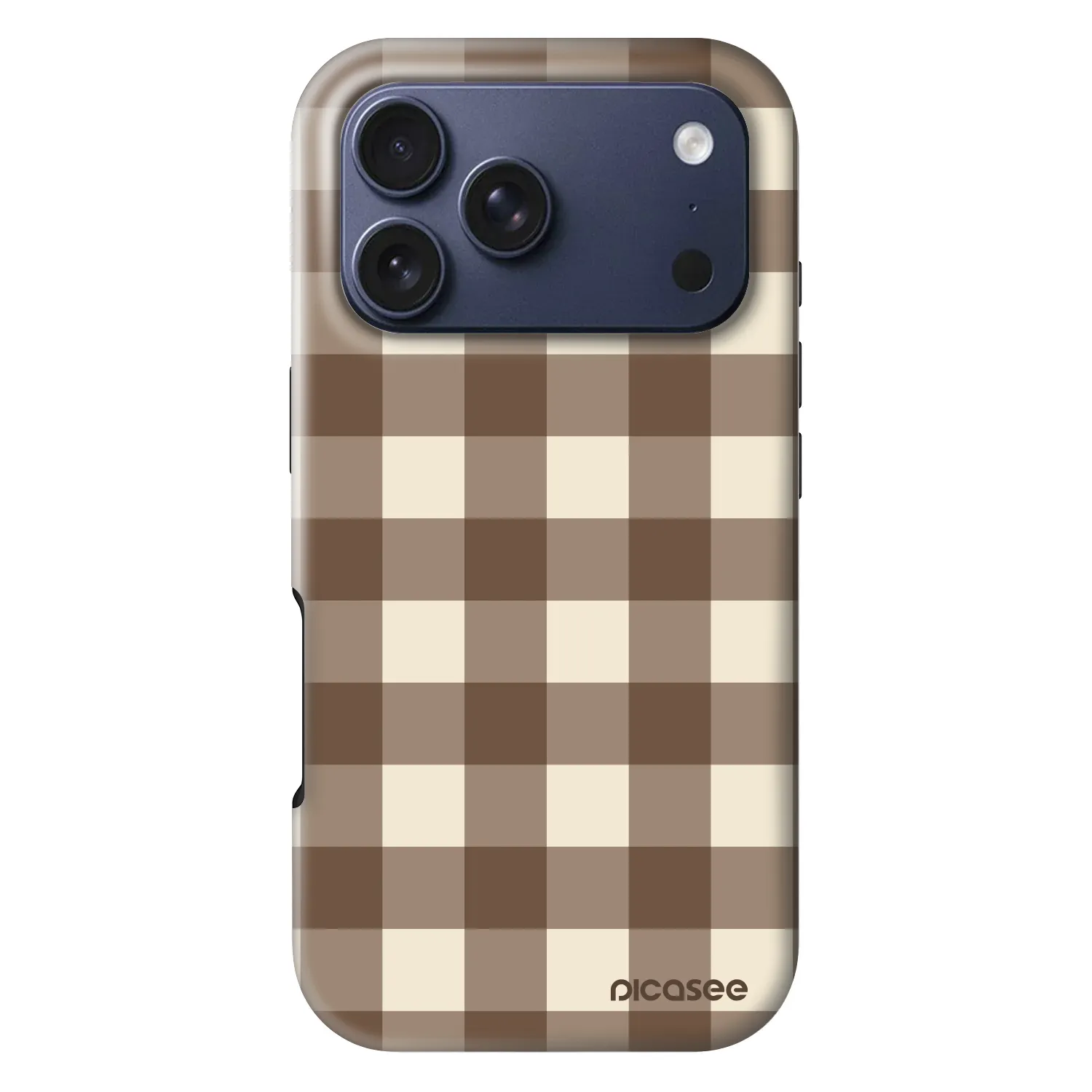 Picasee Fashion Case MagSafe για Apple iPhone 18 Pro - Brown grid