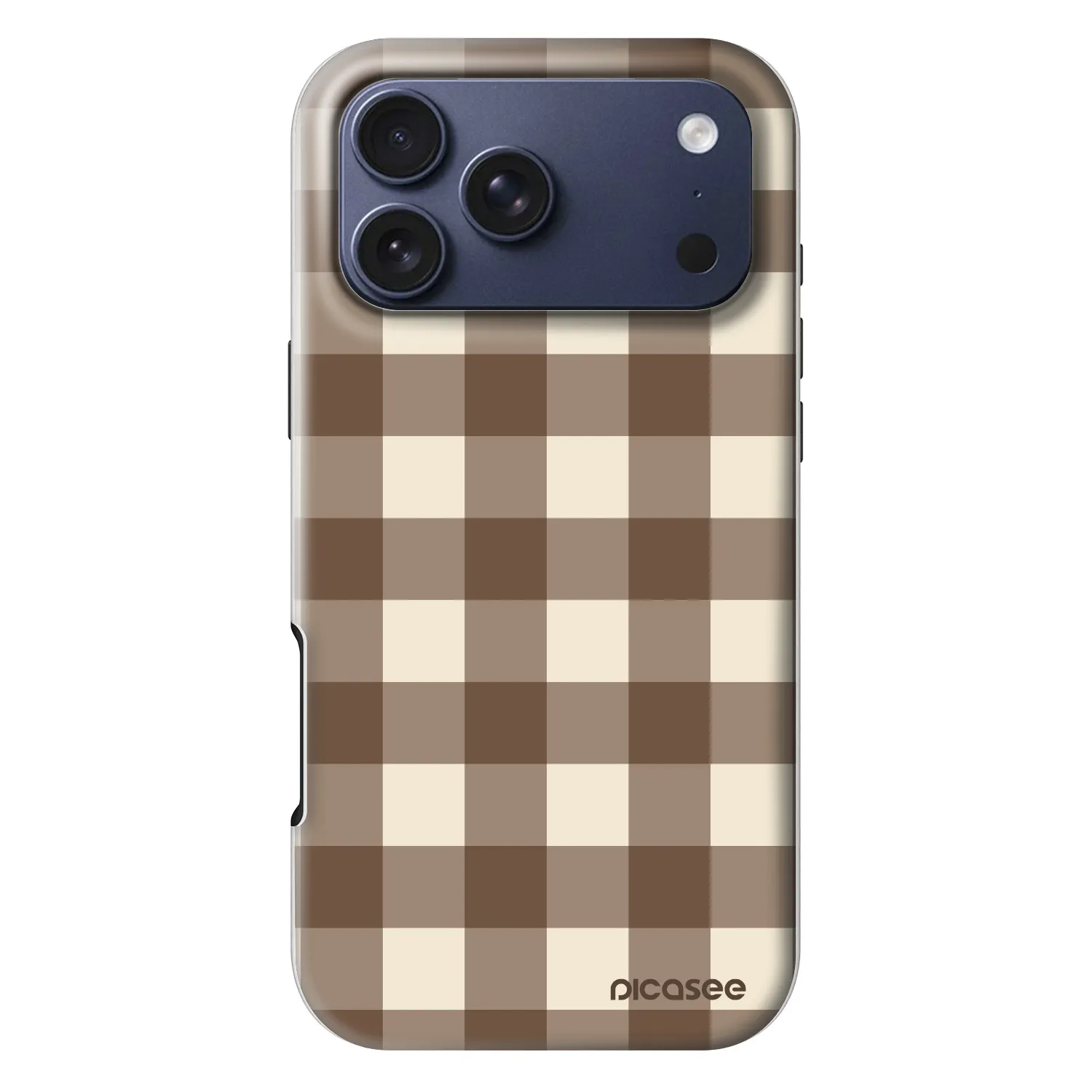 Picasee Fashion Case MagSafe για Apple iPhone 18 Pro Max - Brown grid
