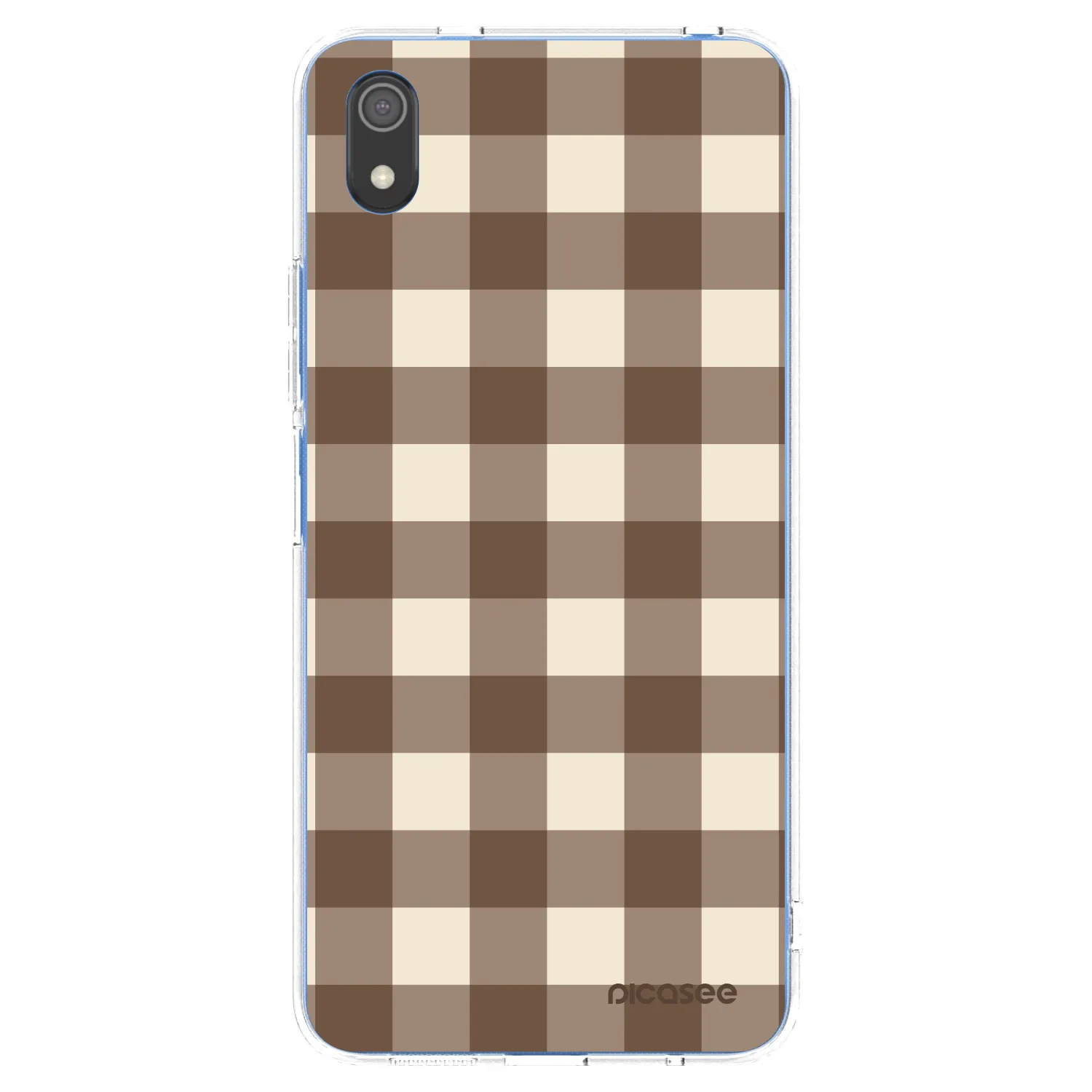 Picasee διαφανής θήκη σιλικόνης Xiaomi Redmi 7A - Brown grid