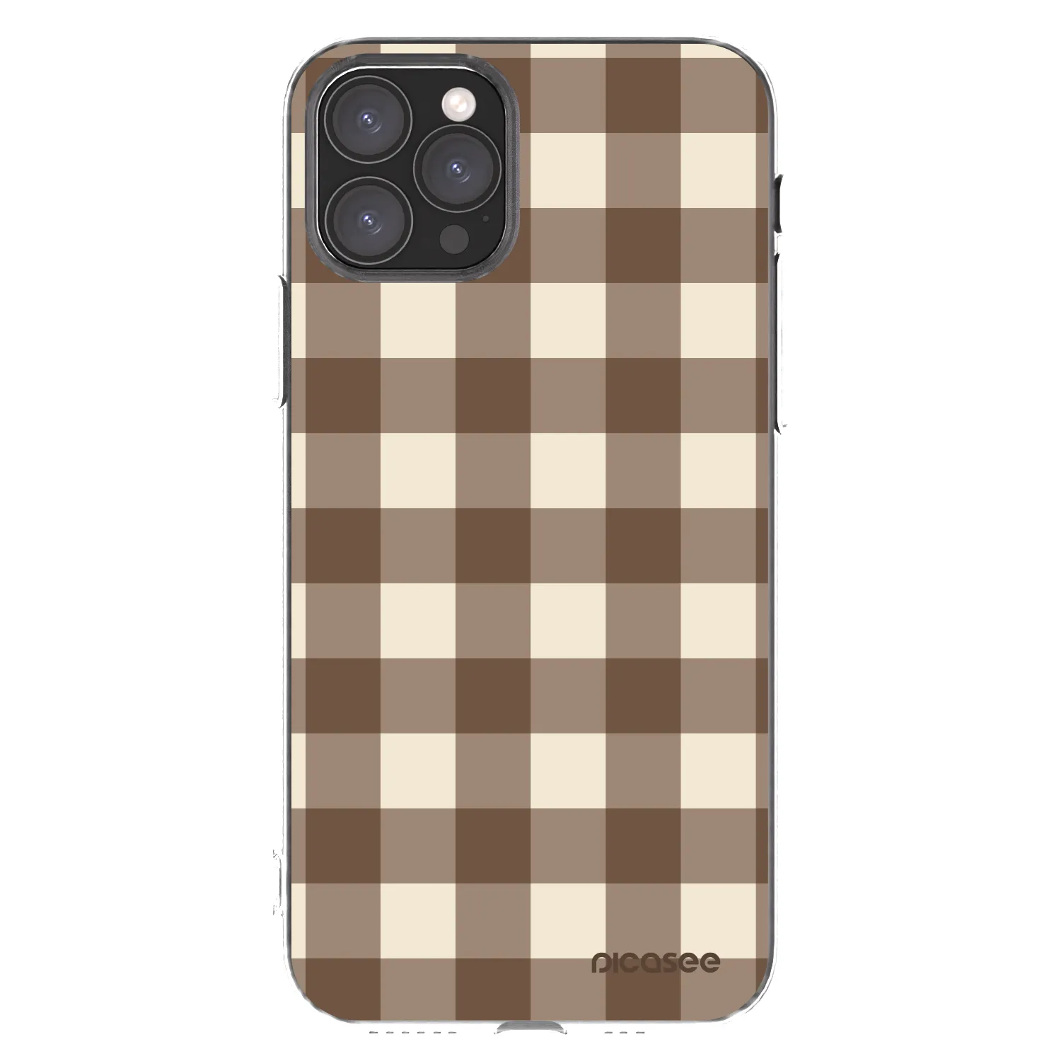 Picasee διαφανής θήκη σιλικόνης Apple iPhone 11 Pro - Brown grid