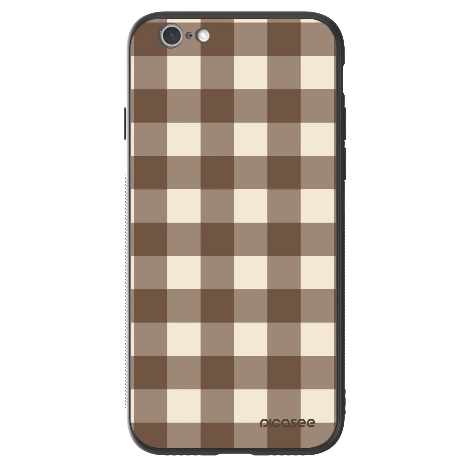 Picasee ULTIMATE CASE για Apple iPhone 6/6S - Brown grid