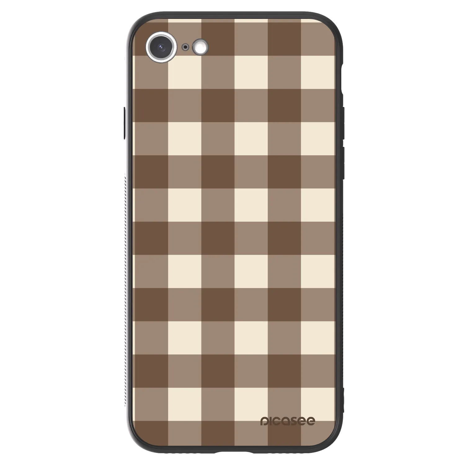 Picasee ULTIMATE CASE για Apple iPhone 7 - Brown grid