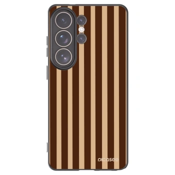 Picasee Μαύρη θήκη σιλικόνης για Samsung Galaxy S26 Ultra - Brown lines