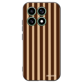 Picasee Μαύρη θήκη σιλικόνης για Xiaomi 17 - Brown lines