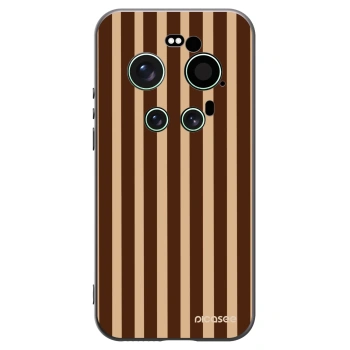 Picasee Μαύρη θήκη σιλικόνης για Xiaomi 17 Ultra - Brown lines