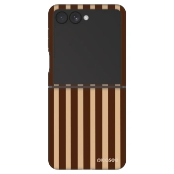 Θήκη για Samsung Galaxy Z Flip7 5G - Brown lines