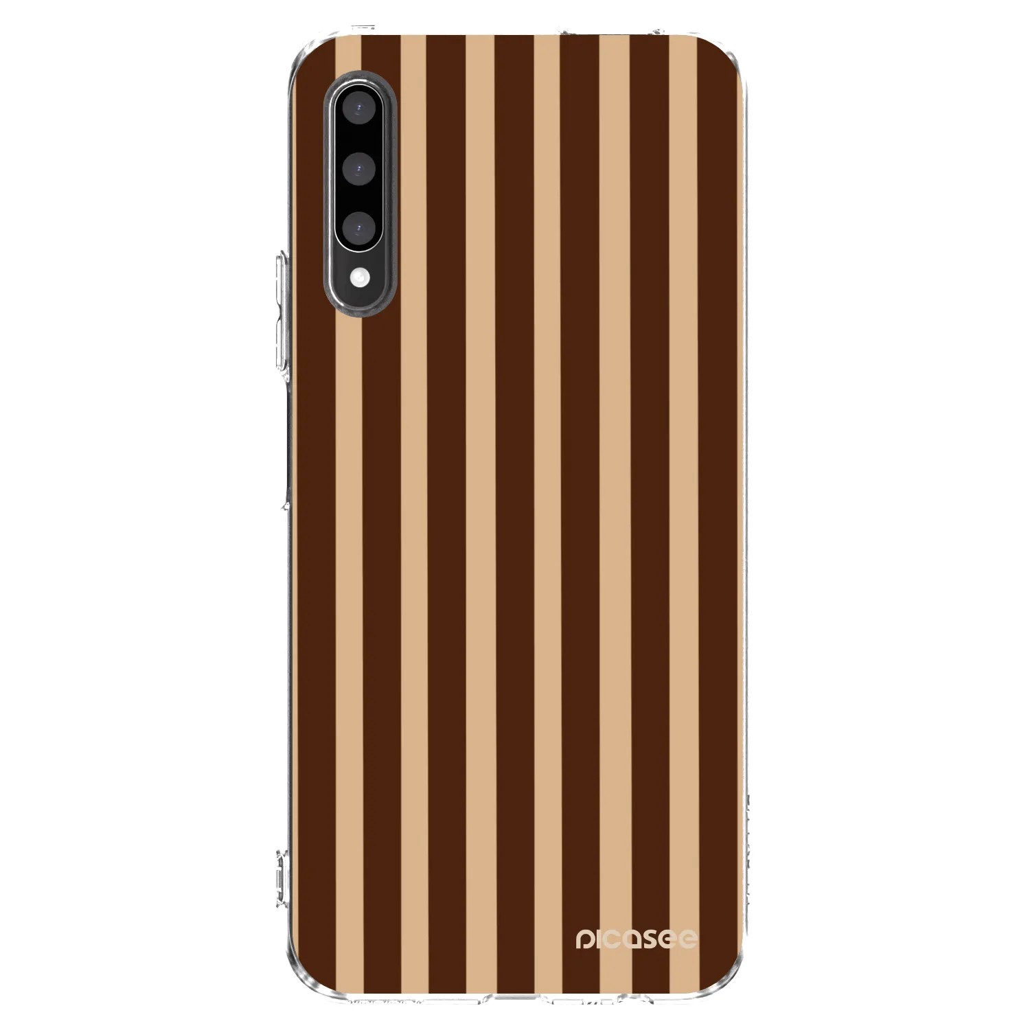Picasee διαφανής θήκη σιλικόνης Honor 9X Pro - Brown lines