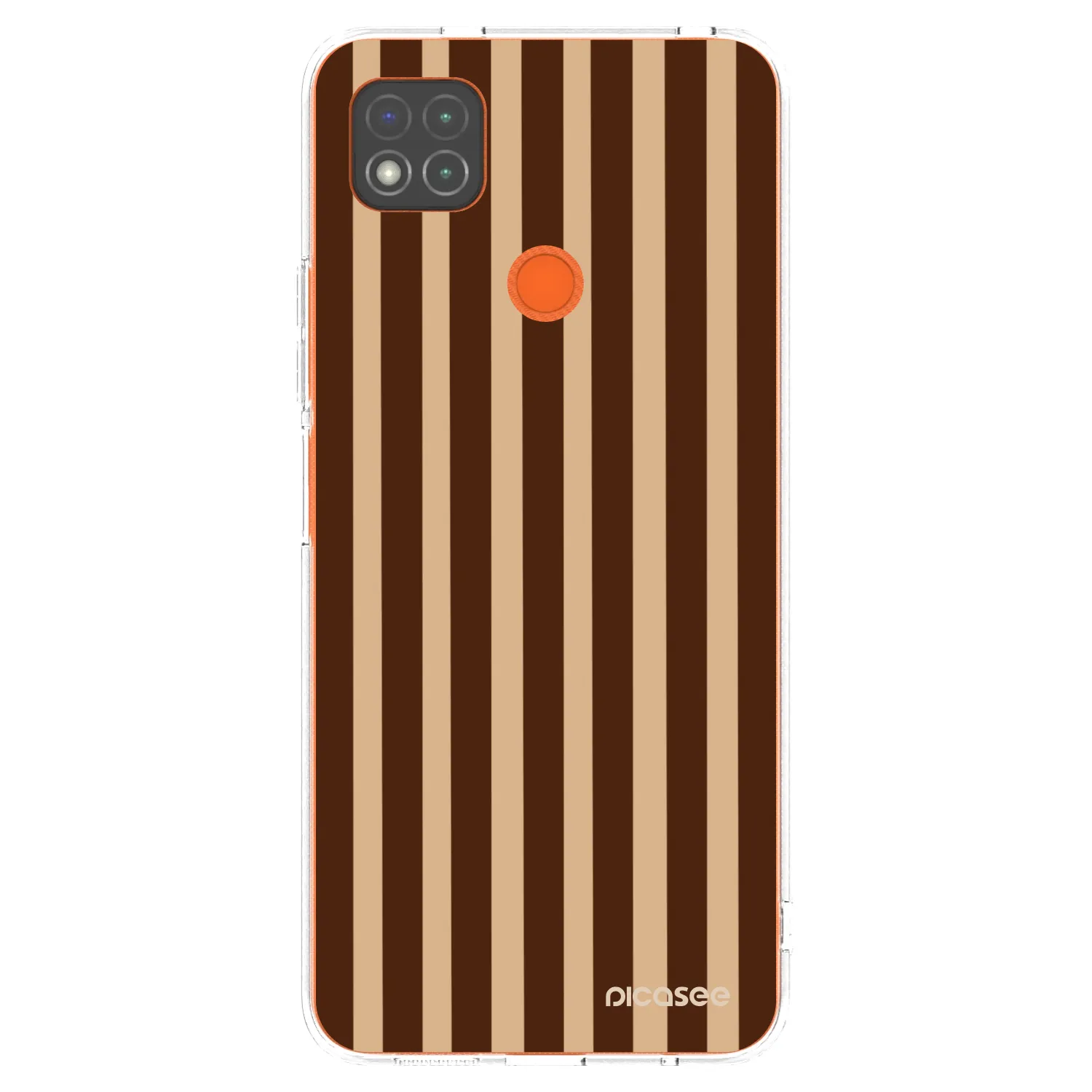 Picasee διαφανής θήκη σιλικόνης Xiaomi Redmi 9C - Brown lines