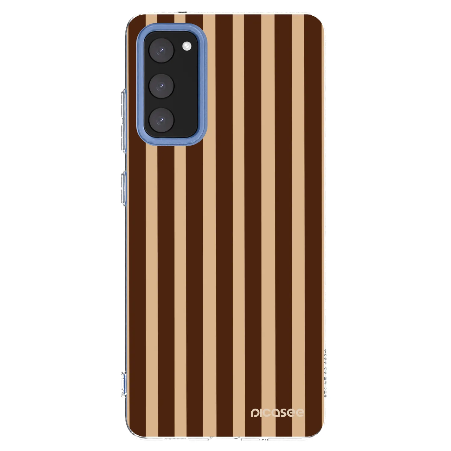 Picasee διαφανής θήκη σιλικόνης Samsung Galaxy S20 FE - Brown lines