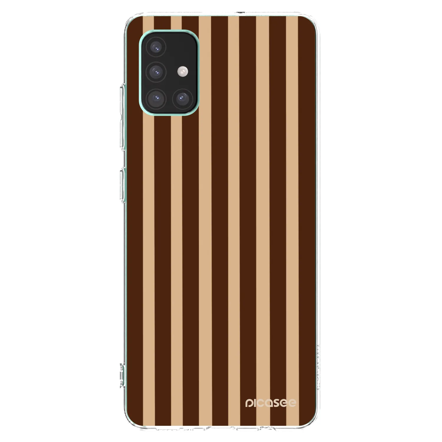 Picasee διαφανής θήκη σιλικόνης Samsung Galaxy M51 M515F - Brown lines