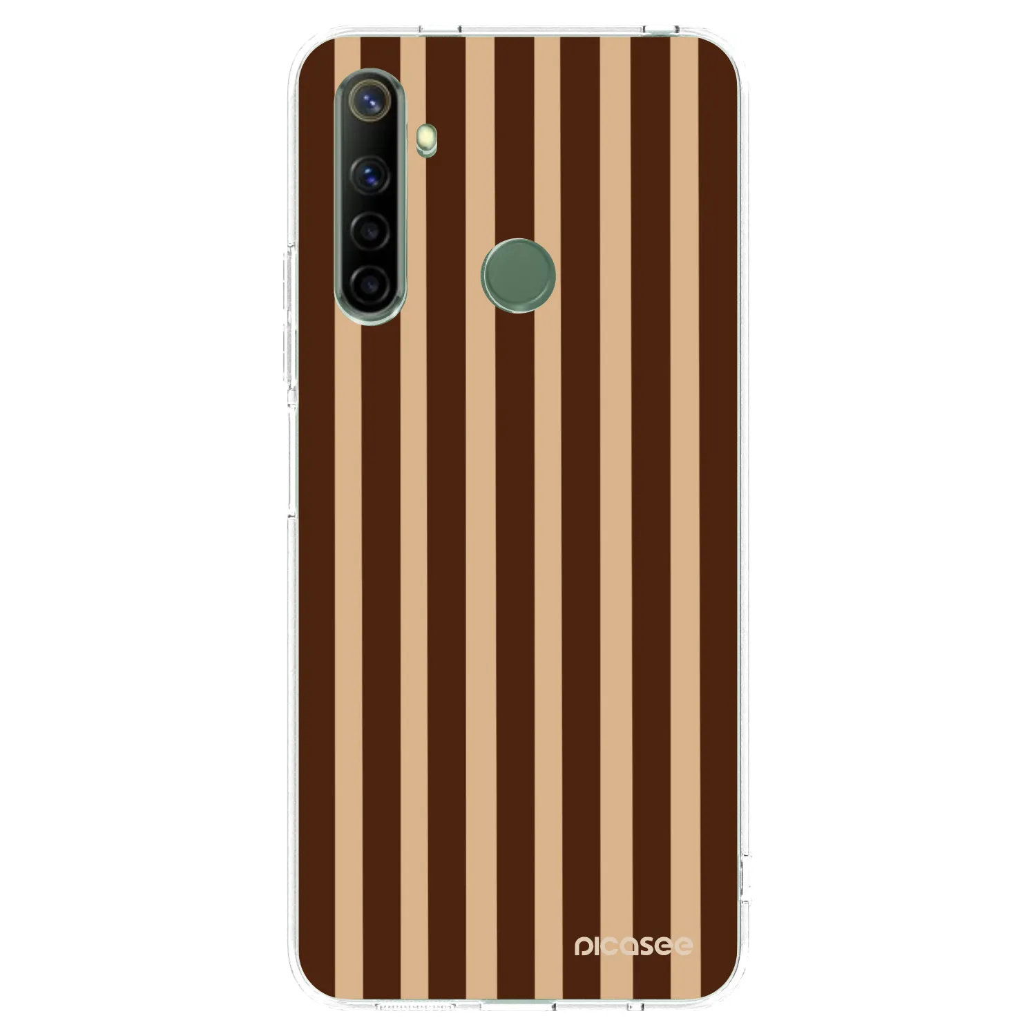 Picasee διαφανής θήκη σιλικόνης Realme 6i - Brown lines