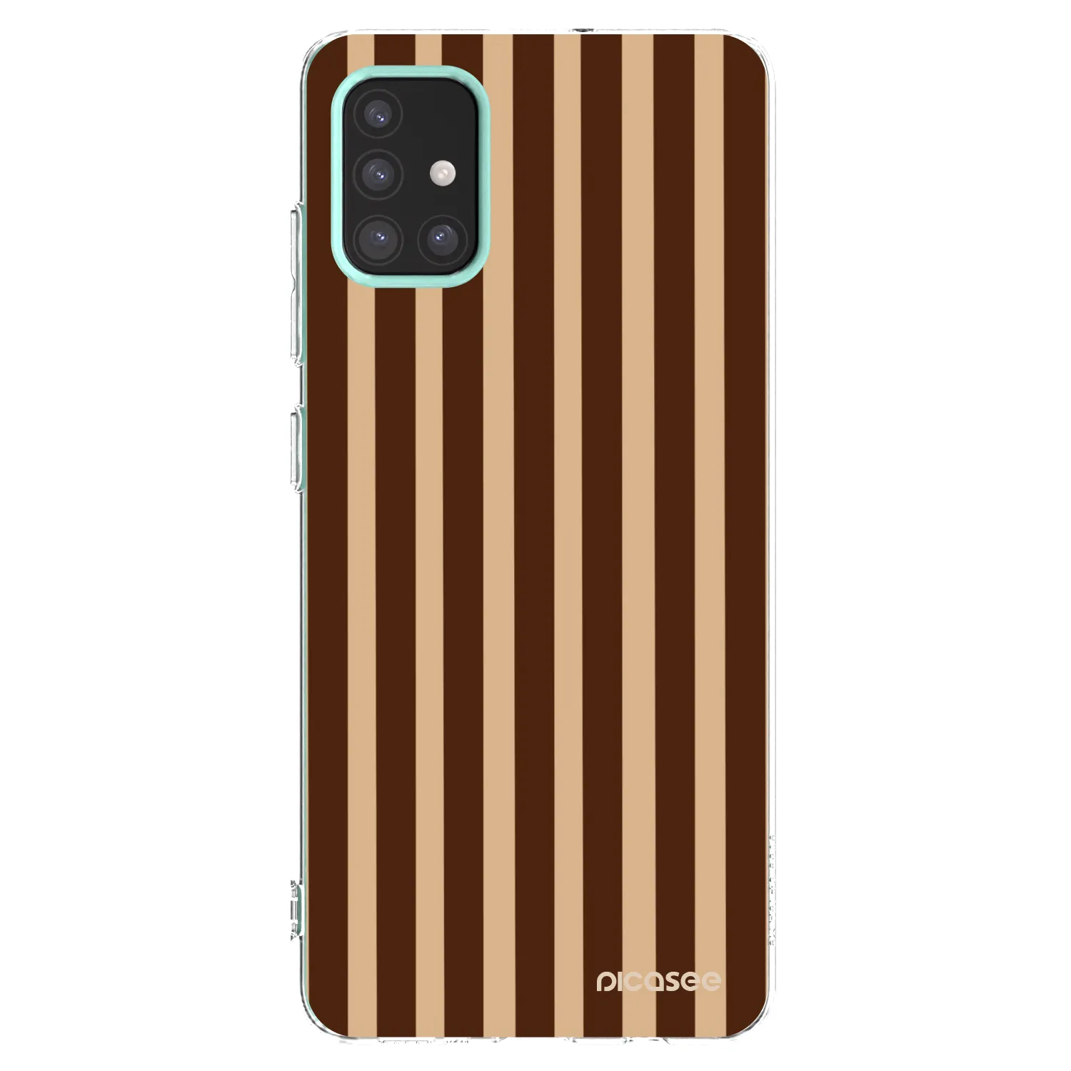 Picasee διαφανής θήκη σιλικόνης Samsung Galaxy M31s - Brown lines