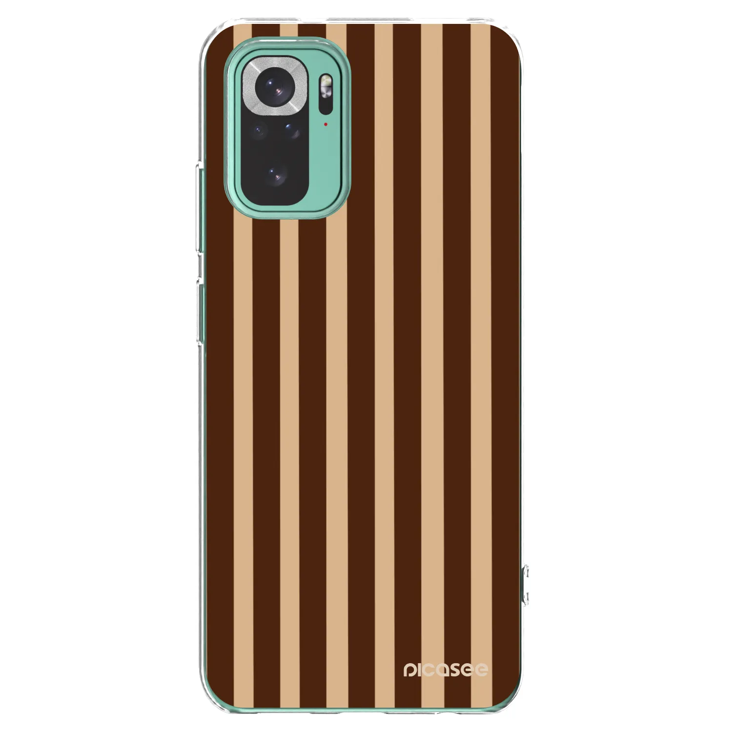 Picasee διαφανής θήκη σιλικόνης Xiaomi Redmi Note 10 Pro - Brown lines