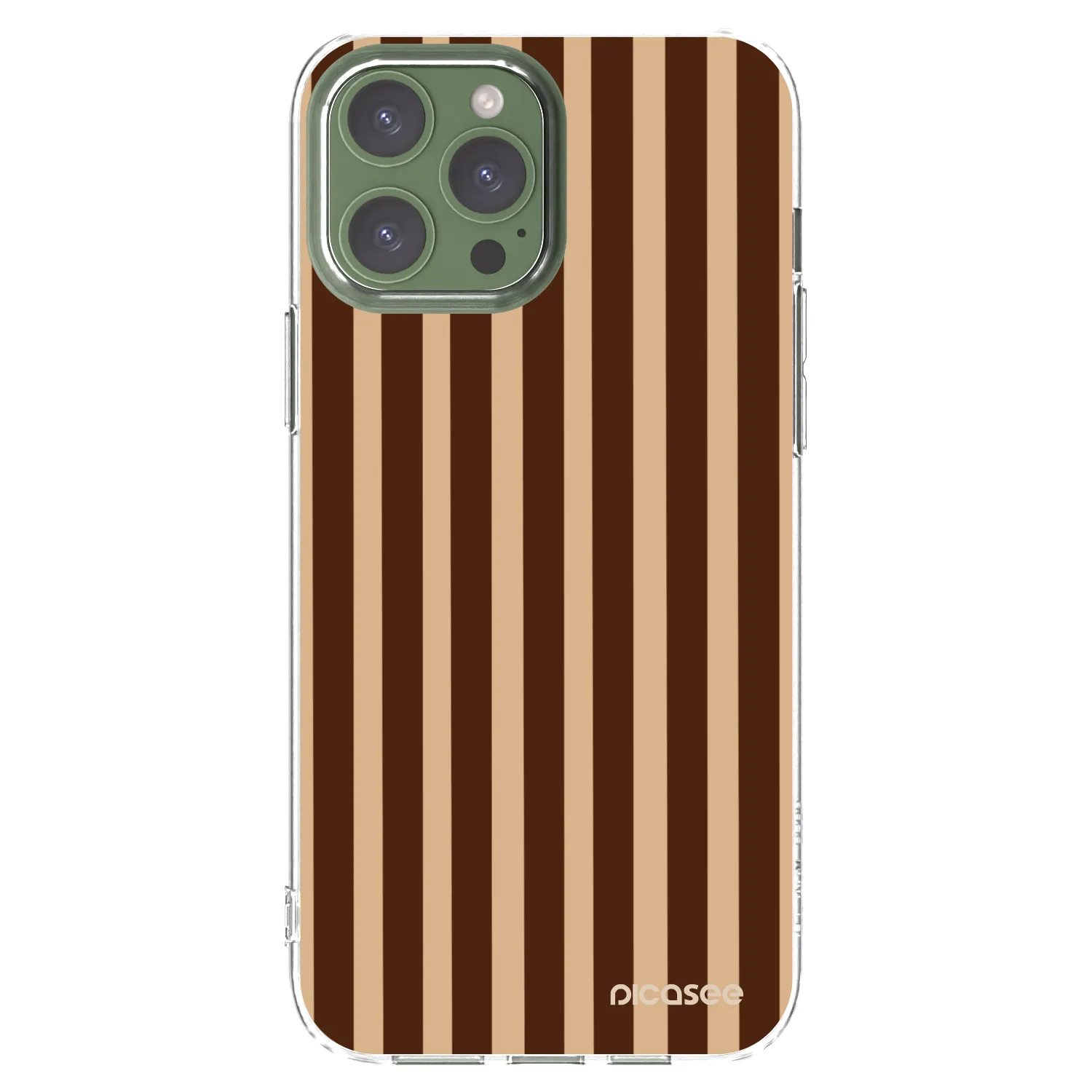Picasee διαφανής θήκη σιλικόνης Apple iPhone 13 Pro Max - Brown lines