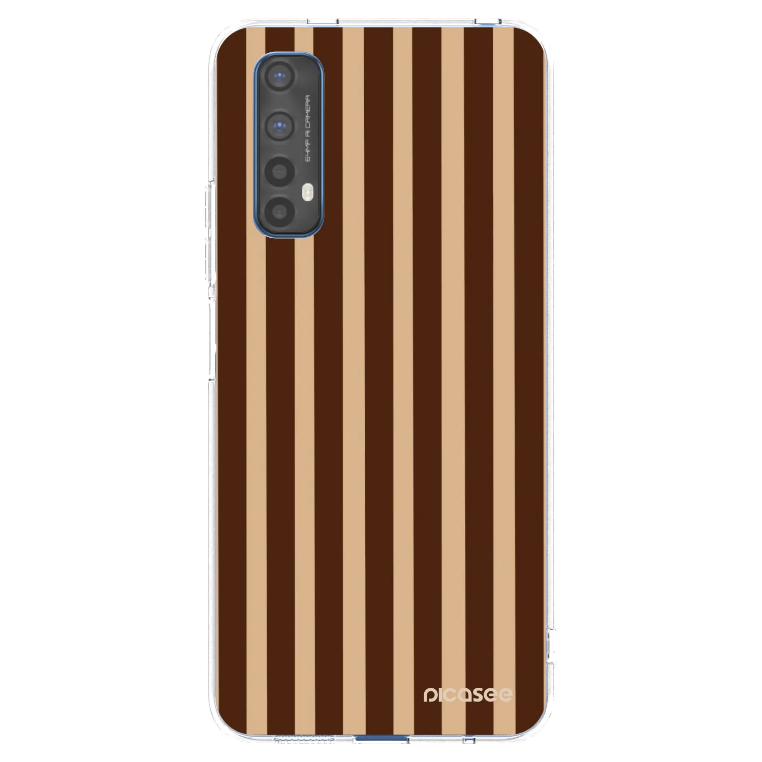Picasee διαφανής θήκη σιλικόνης Realme 7 - Brown lines