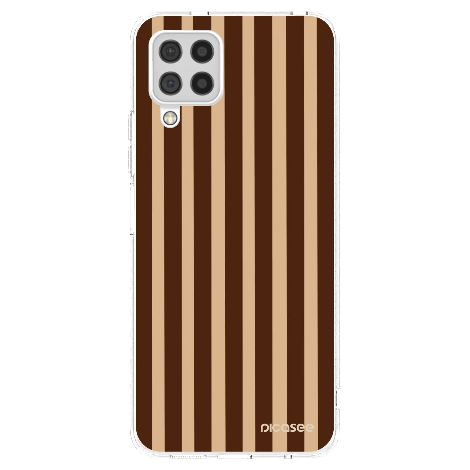 Picasee διαφανής θήκη σιλικόνης Samsung Galaxy A22 A225F 4G - Brown lines