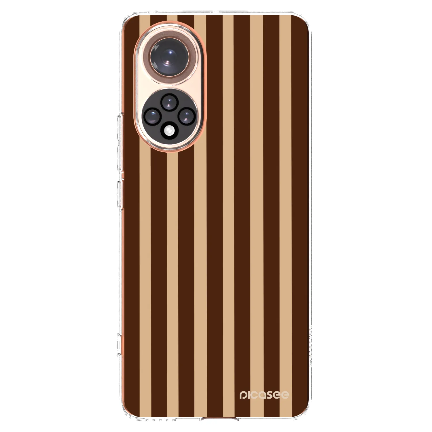 Picasee διαφανής θήκη σιλικόνης Huawei Nova 9 - Brown lines