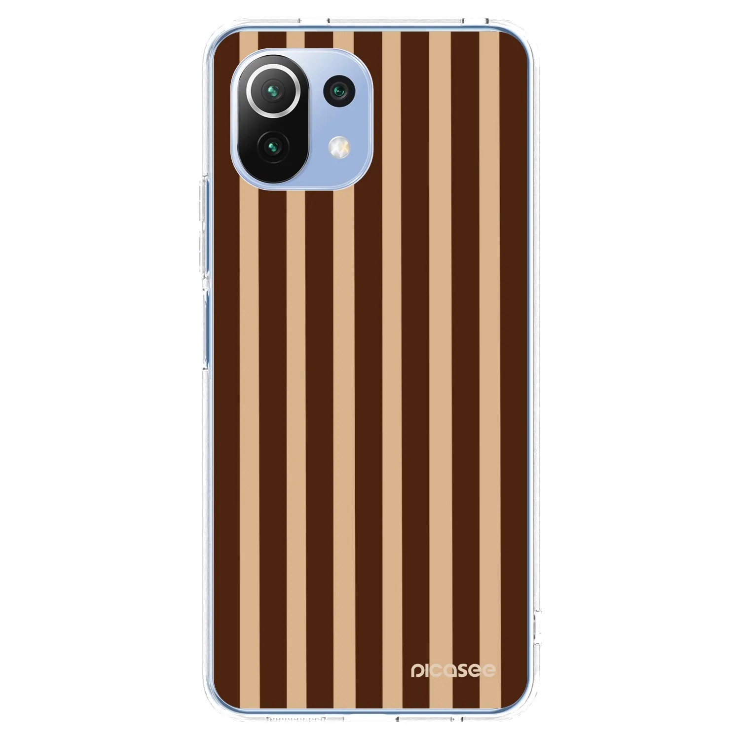 Picasee διαφανής θήκη σιλικόνης Xiaomi 11 Lite 5G NE - Brown lines