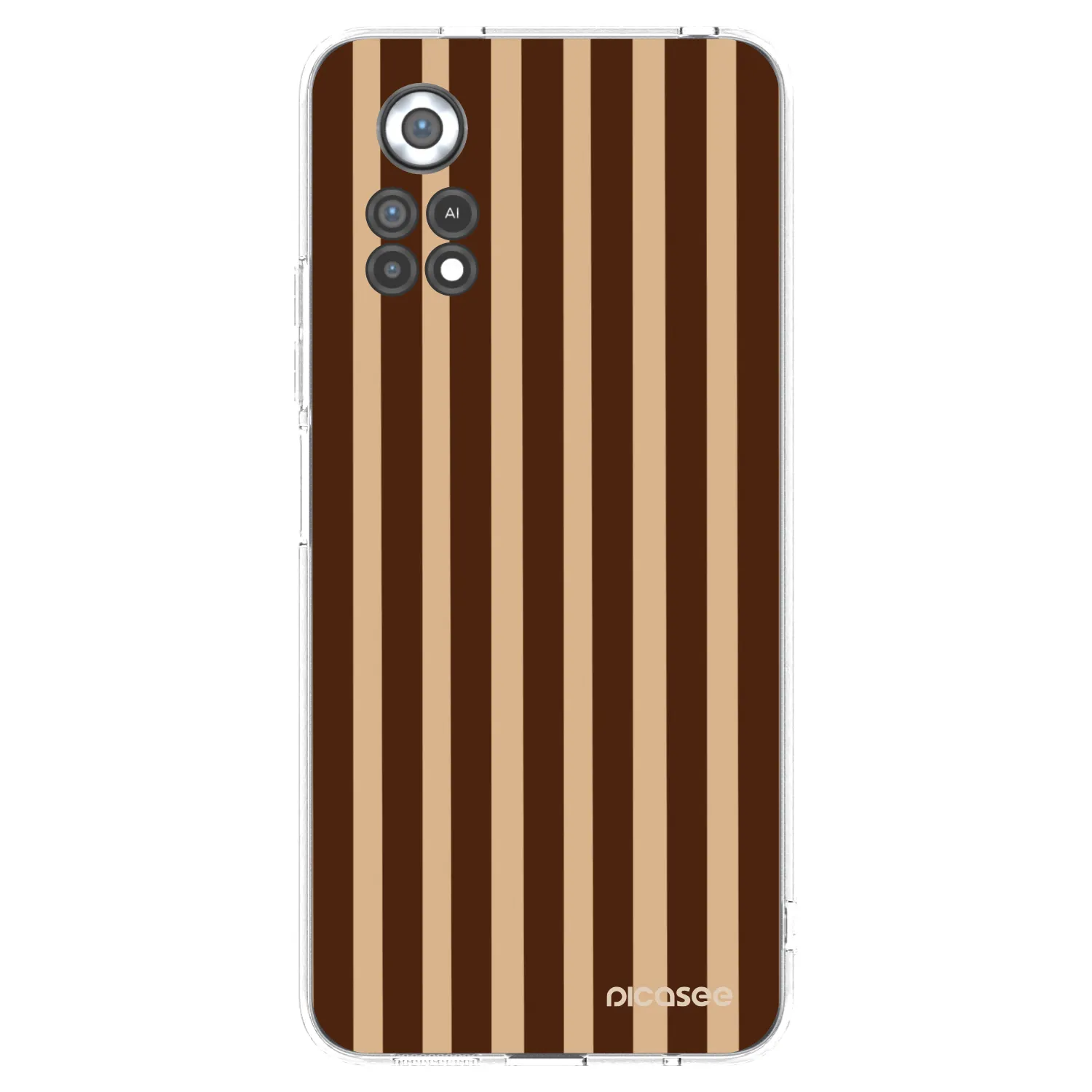 Picasee διαφανής θήκη σιλικόνης Xiaomi Poco X4 Pro 5G - Brown lines