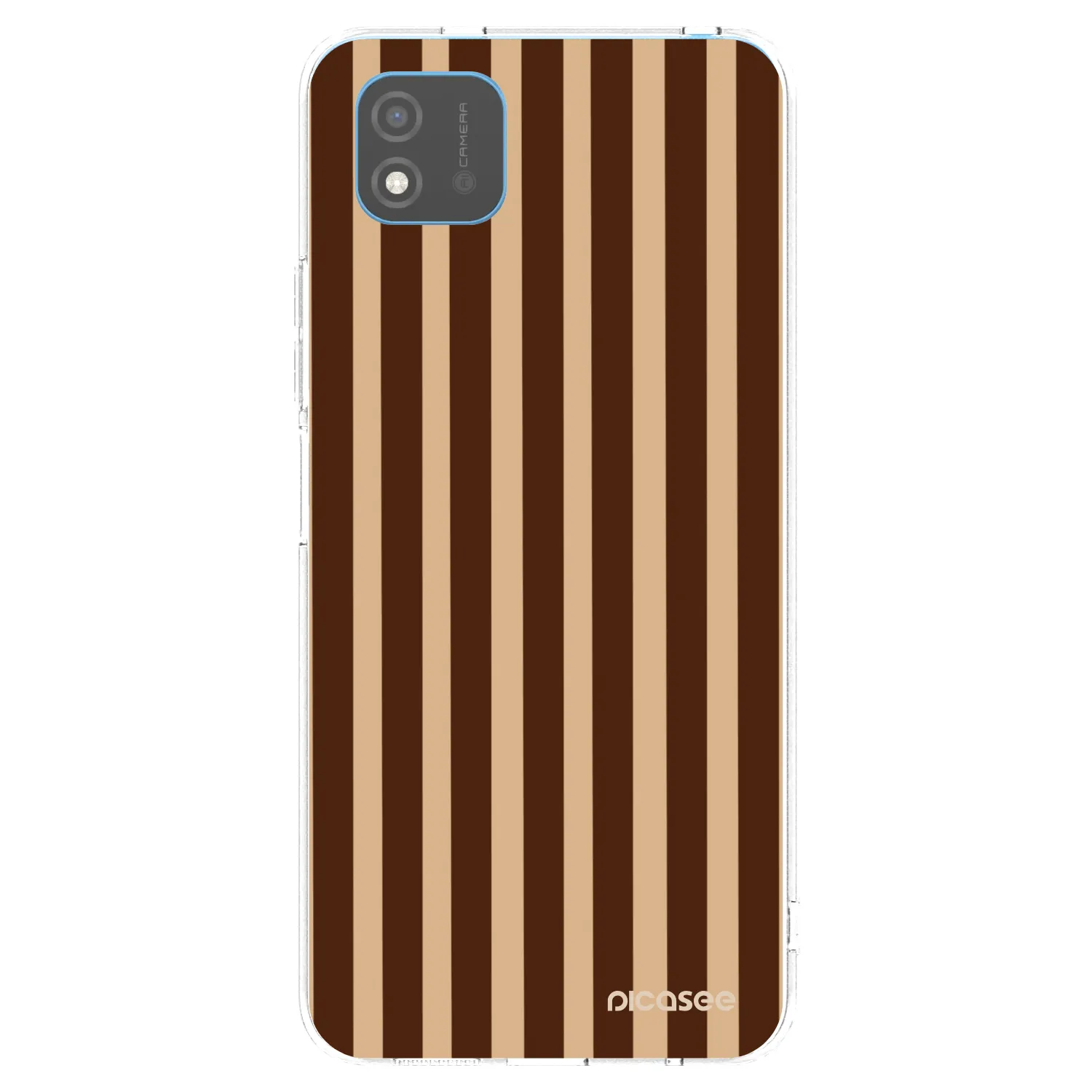 Picasee διαφανής θήκη σιλικόνης Realme C11 (2021) - Brown lines