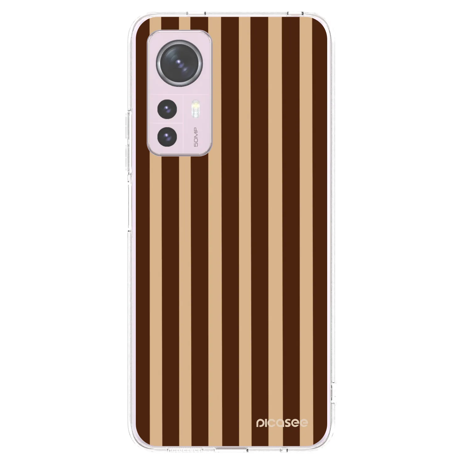 Picasee διαφανής θήκη σιλικόνης Xiaomi 12 - Brown lines