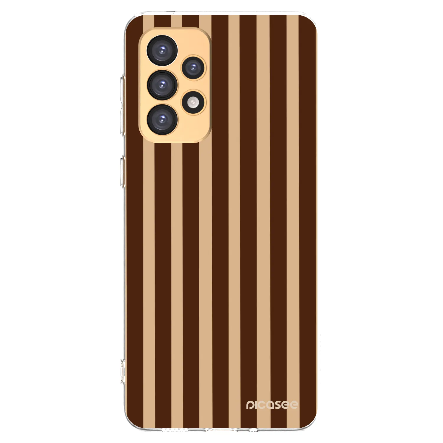 Picasee διαφανής θήκη σιλικόνης Samsung Galaxy A33 5G A336 - Brown lines
