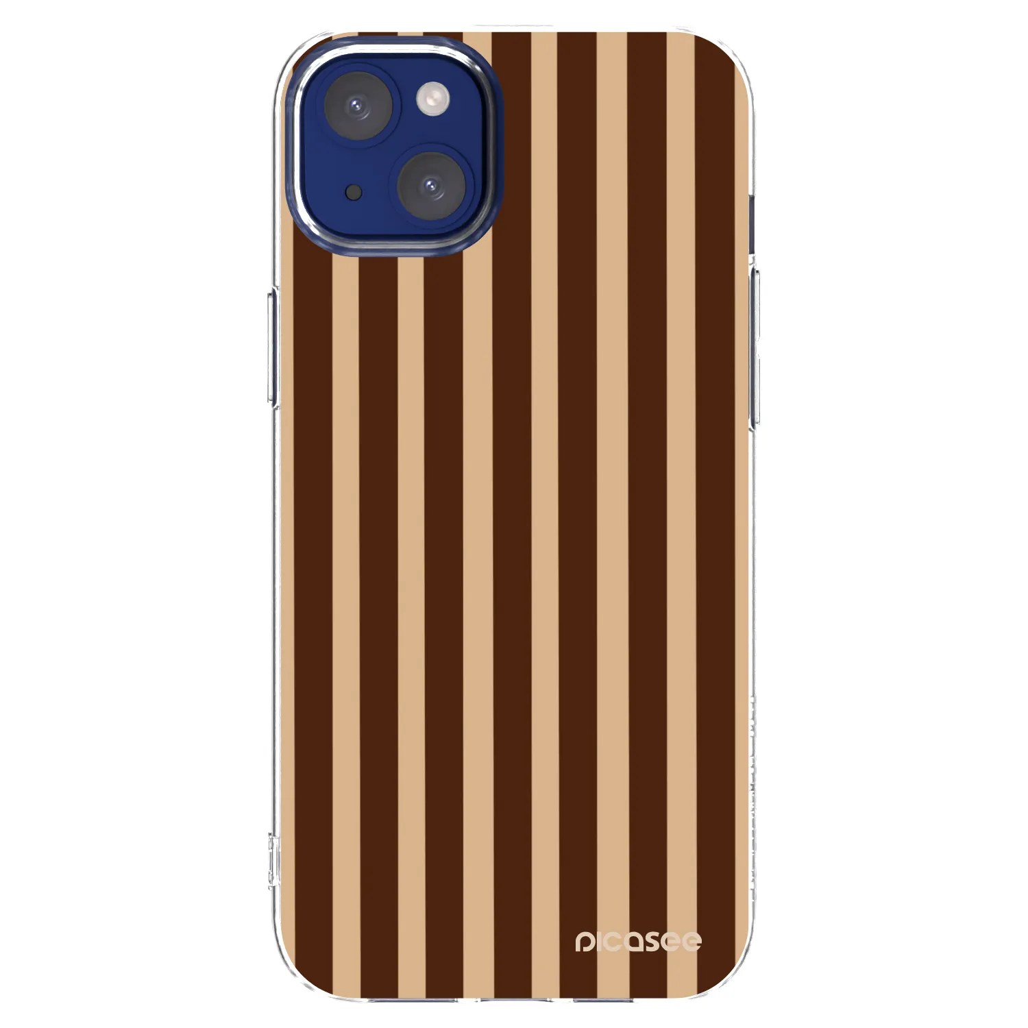 Picasee διαφανής θήκη σιλικόνης Apple iPhone 14 Plus - Brown lines