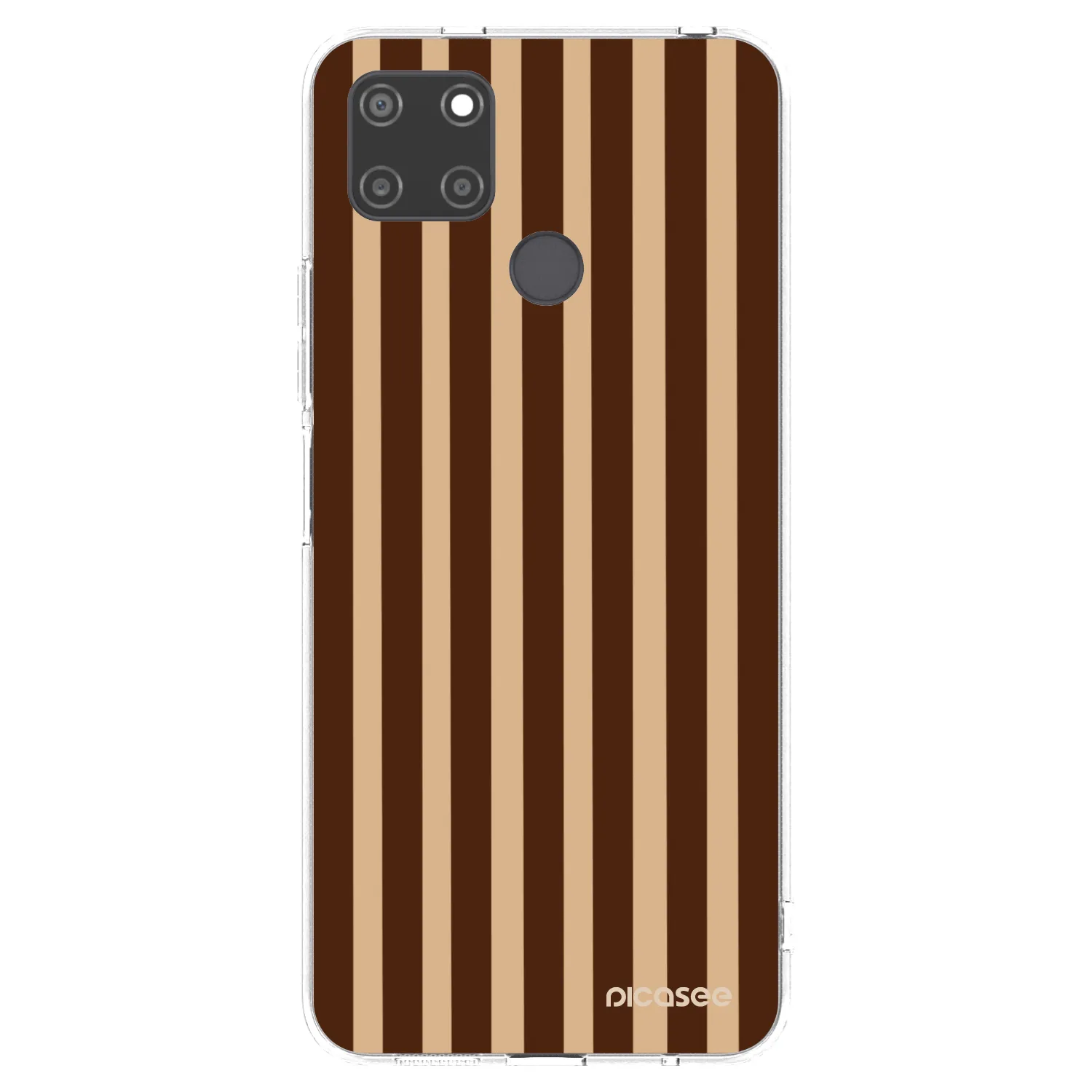 Picasee διαφανής θήκη σιλικόνης Realme C21Y - Brown lines