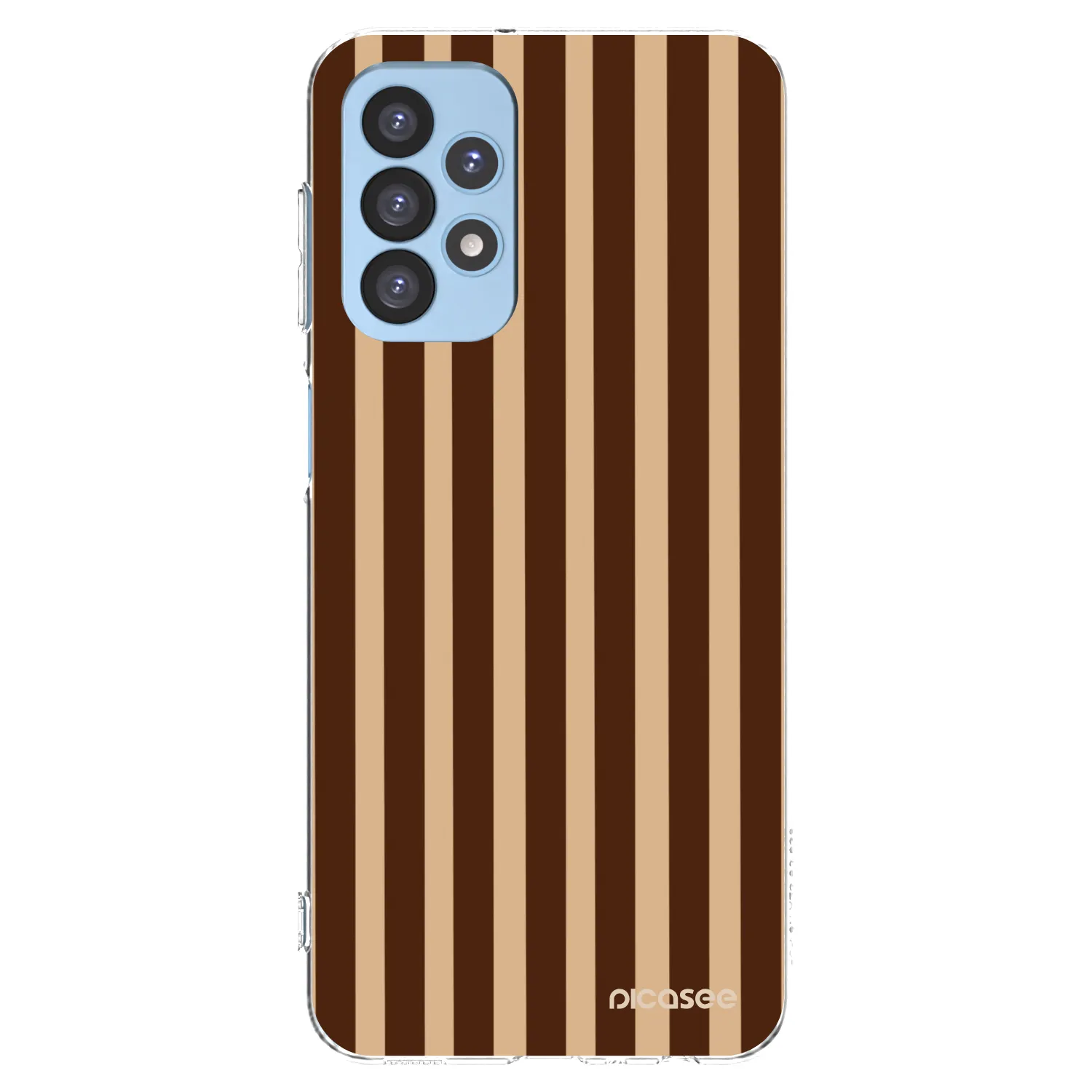 Picasee διαφανής θήκη σιλικόνης Samsung Galaxy A23 A235F 4G - Brown lines