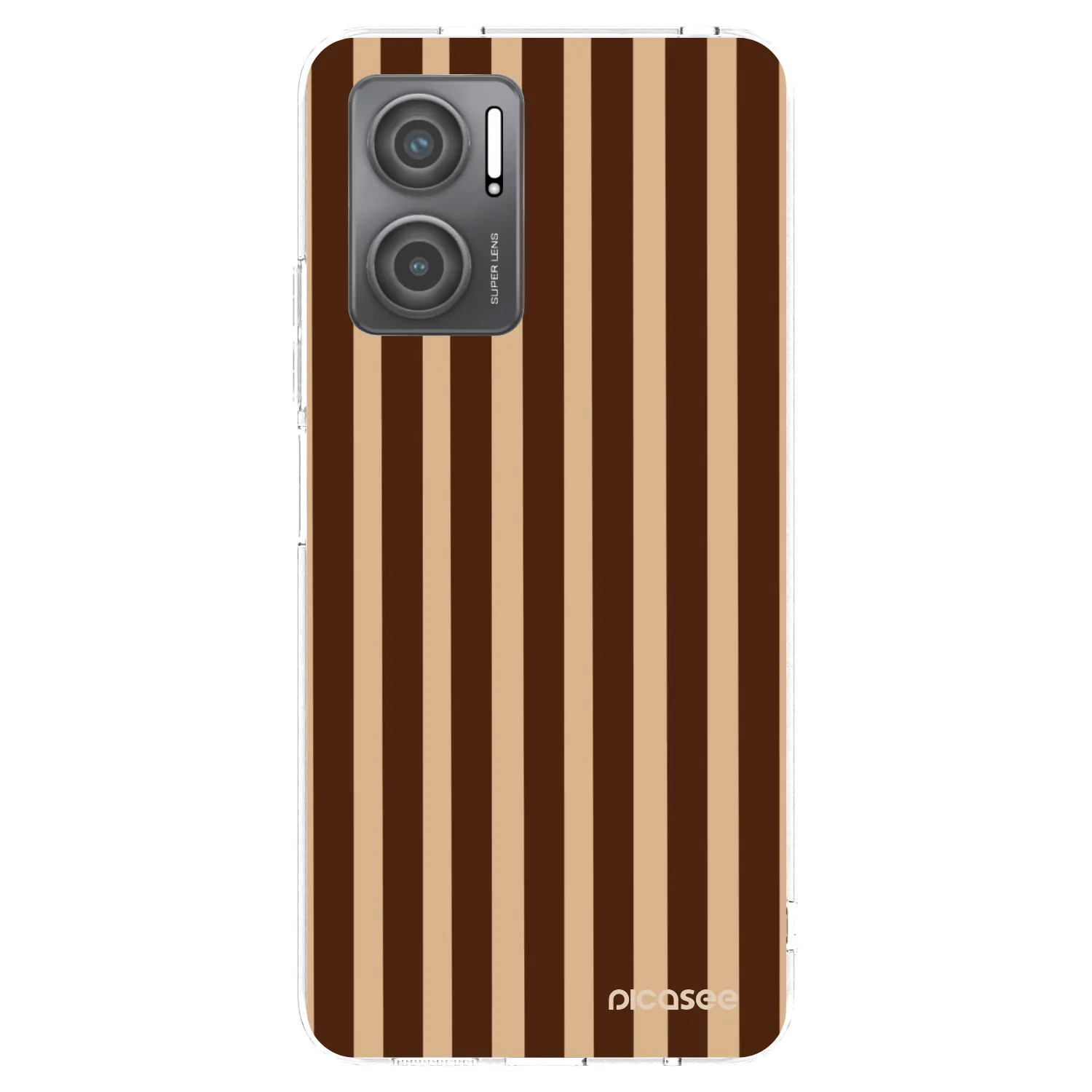 Picasee διαφανής θήκη σιλικόνης Xiaomi Redmi 10 5G - Brown lines