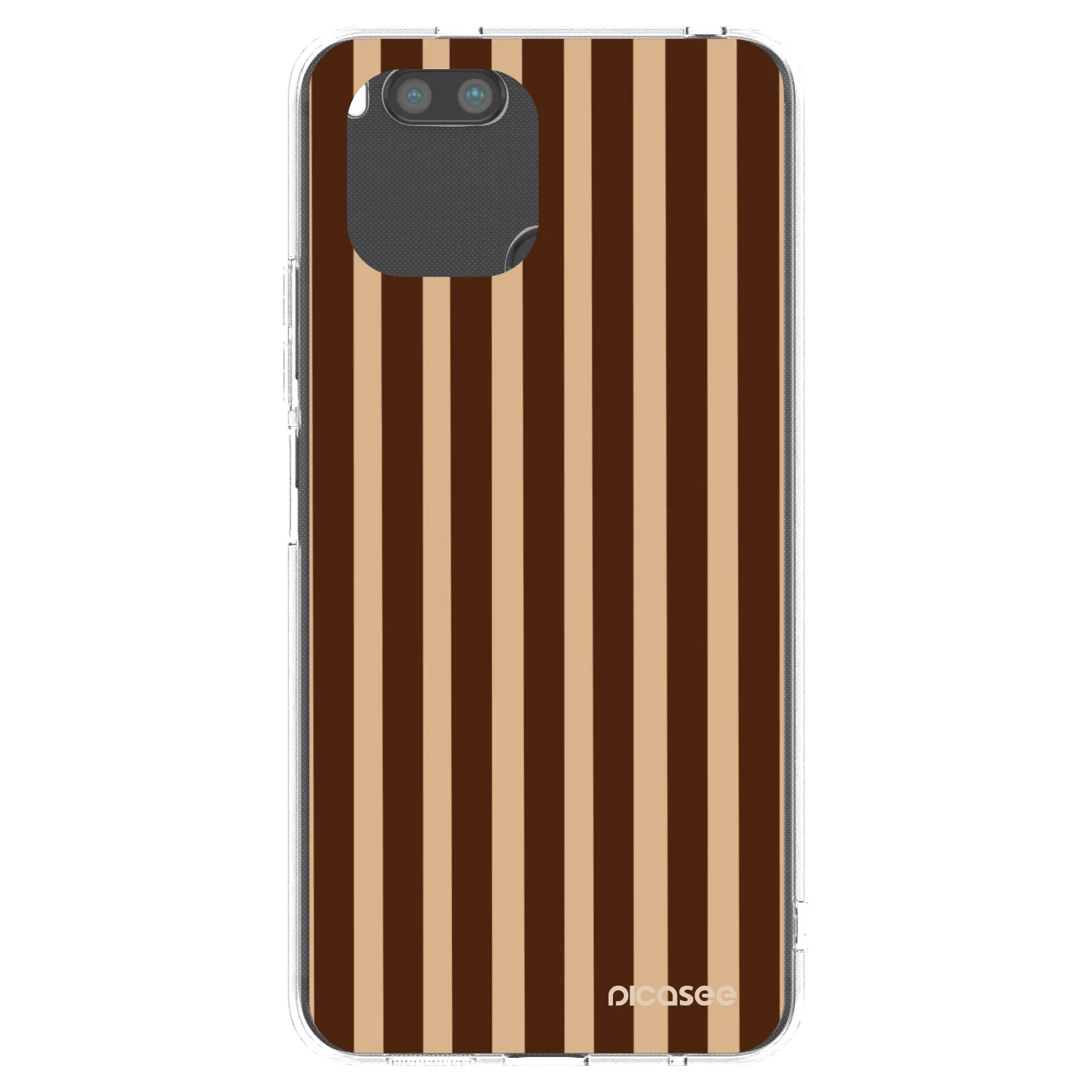 Picasee διαφανής θήκη σιλικόνης Xiaomi Redmi A1 - Brown lines