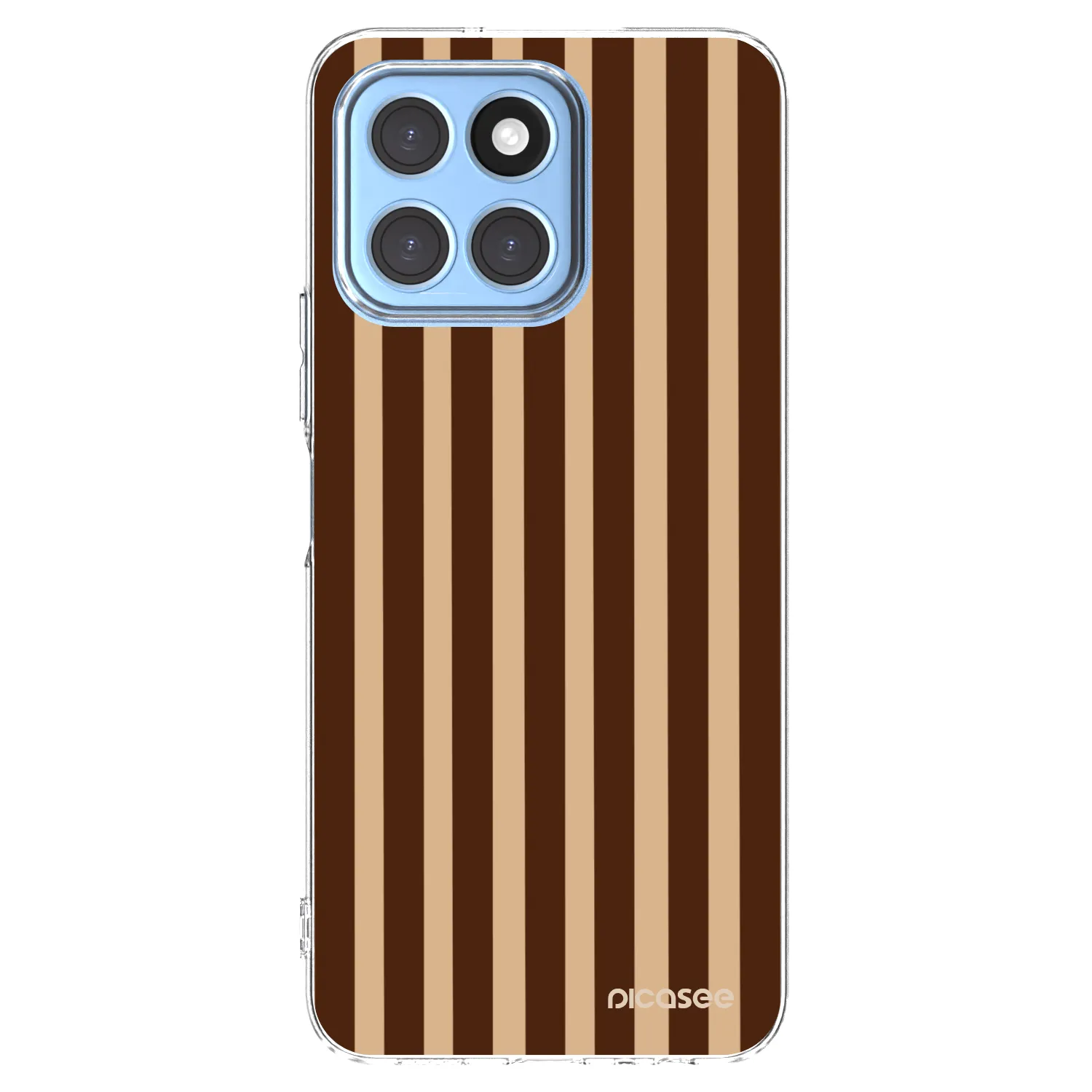 Picasee διαφανής θήκη σιλικόνης Honor X8 5G - Brown lines