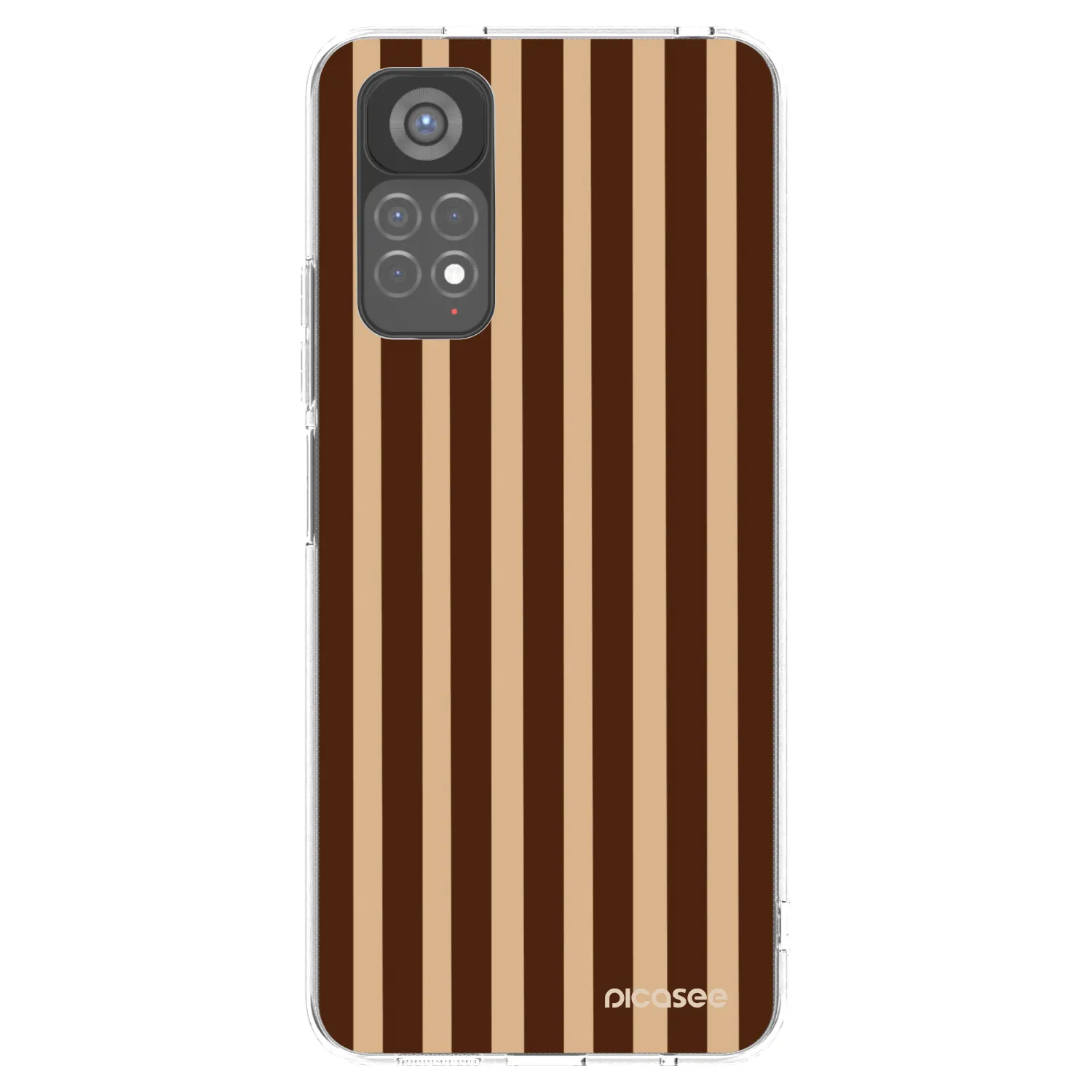 Picasee διαφανής θήκη σιλικόνης Xiaomi Redmi Note 11S 5G - Brown lines