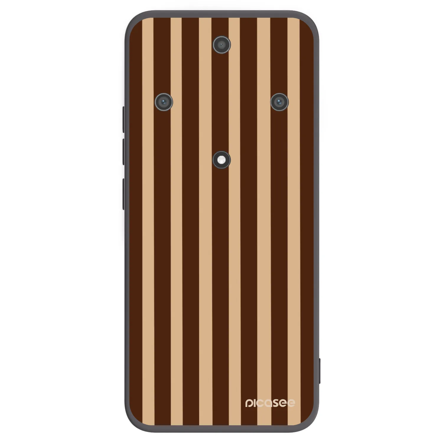 Picasee Μαύρη θήκη σιλικόνης για Honor Magic5 Lite 5G - Brown lines