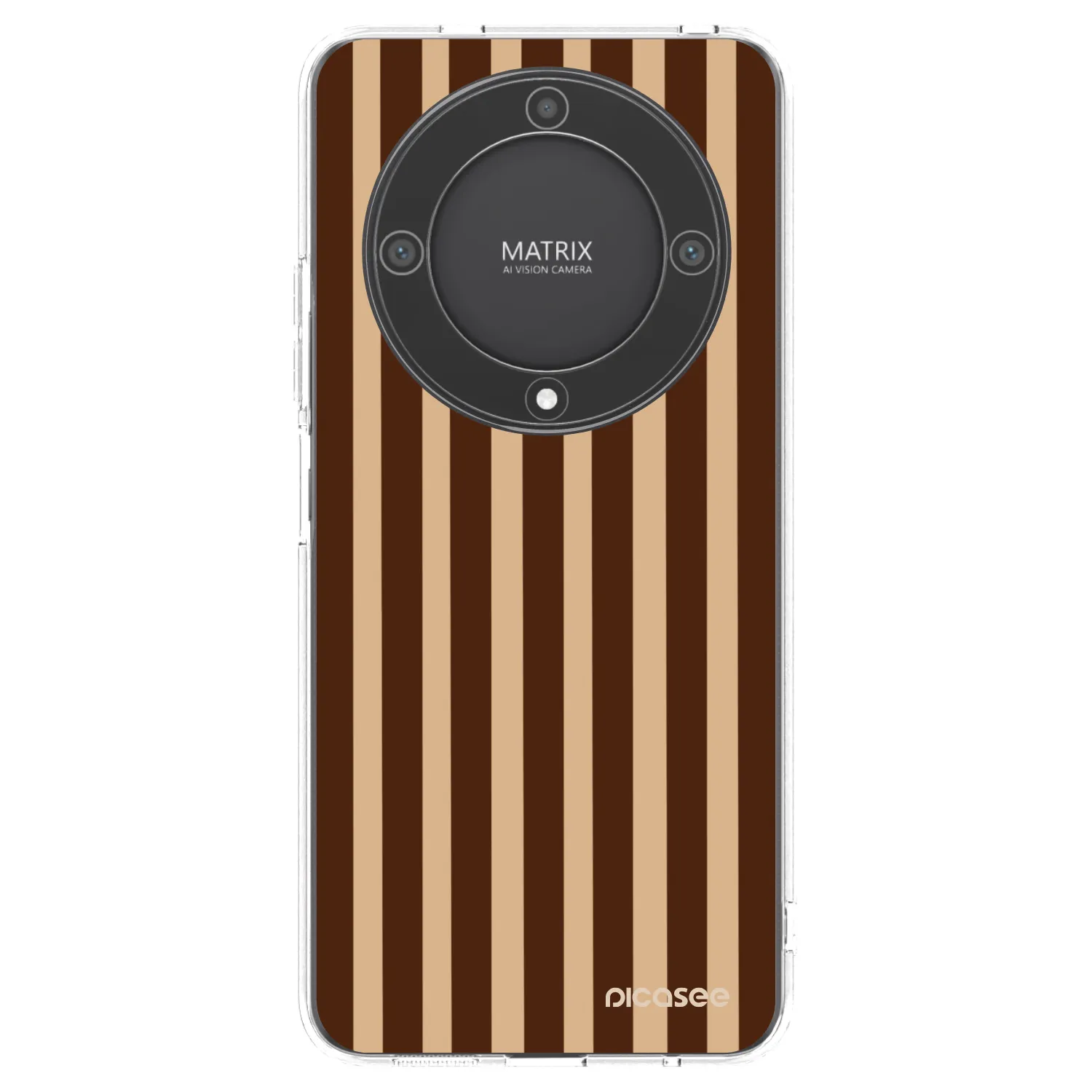 Picasee διαφανής θήκη σιλικόνης Honor Magic5 Lite 5G - Brown lines