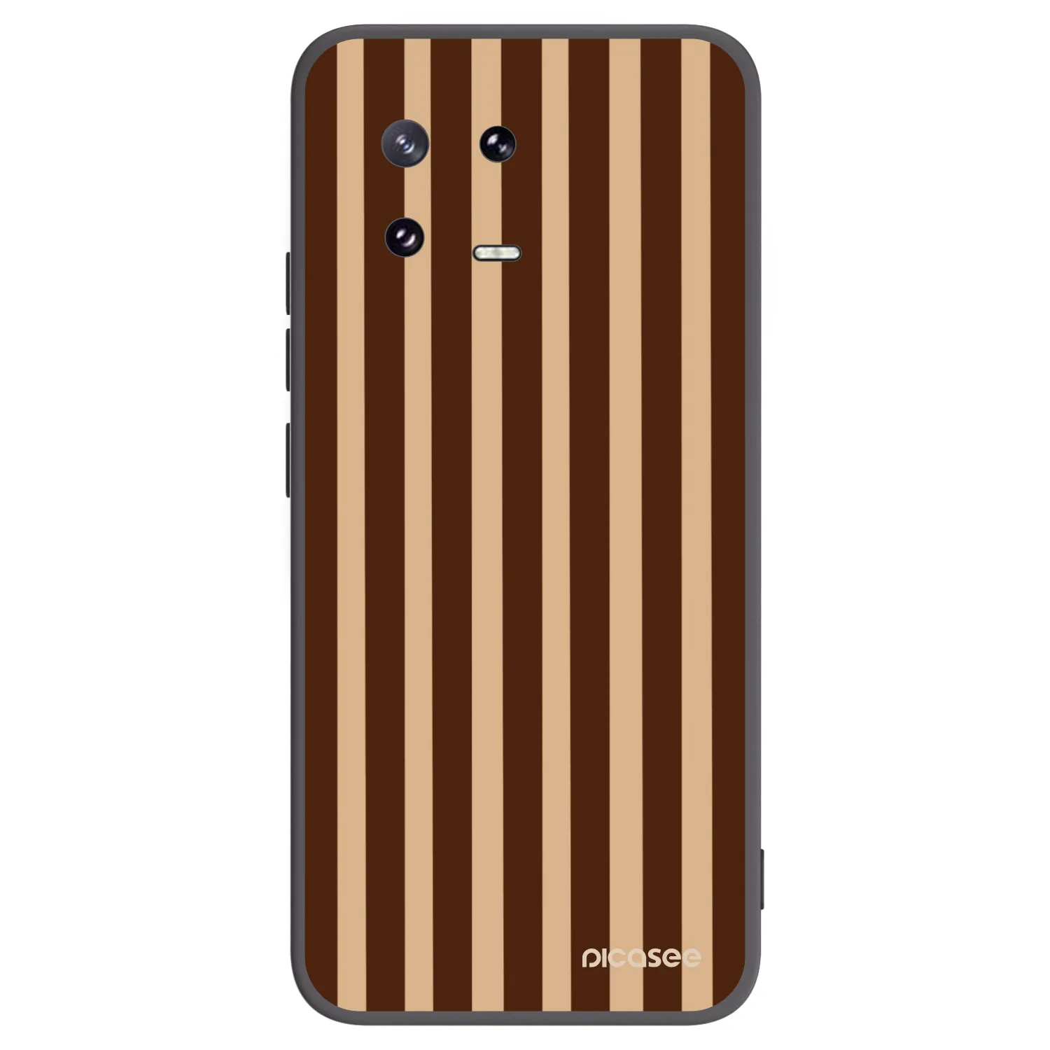Picasee Μαύρη θήκη σιλικόνης για Xiaomi 13 Pro - Brown lines